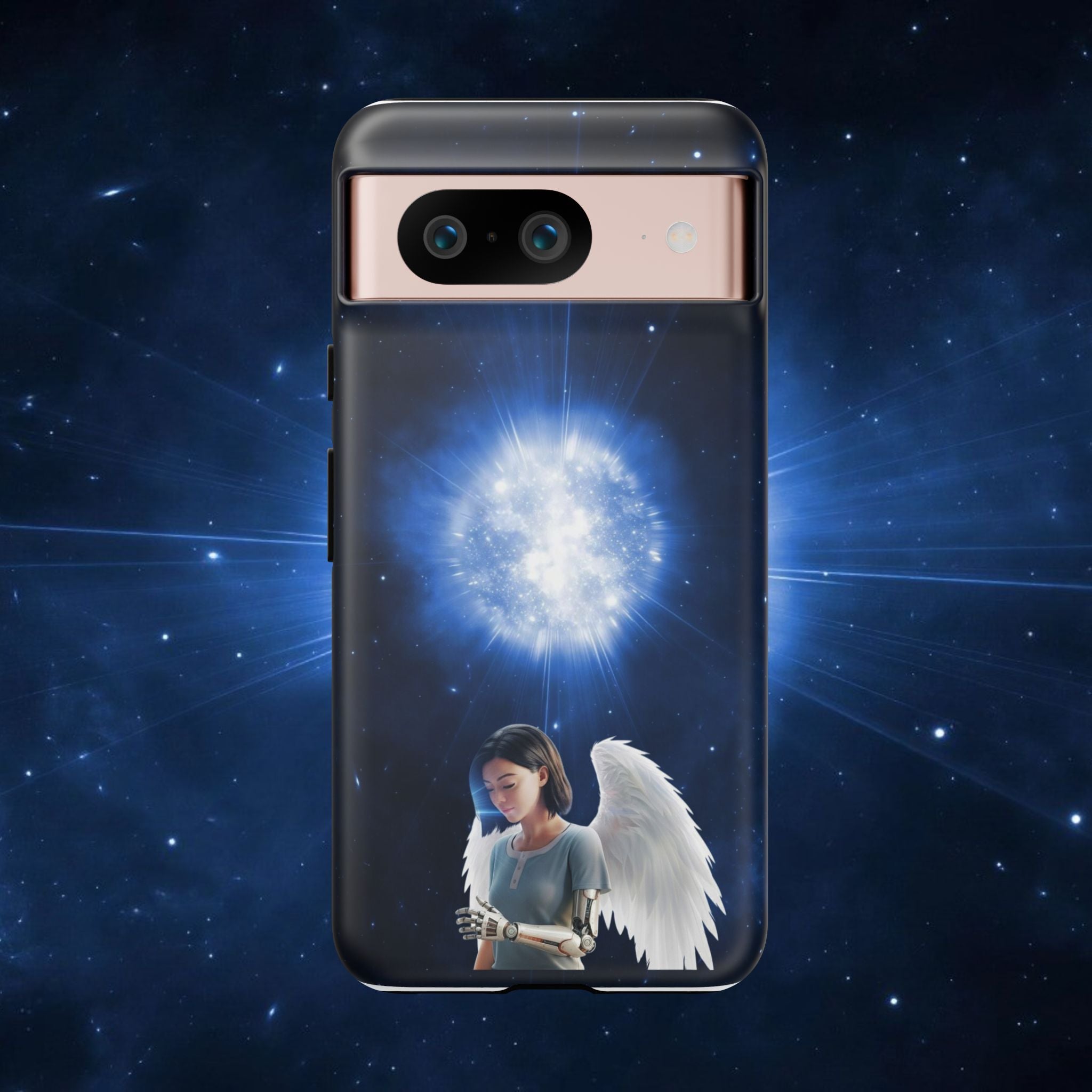 Angel Wings Galaxy Phone Case — Cosmic Light Protective Case ALITA BATTLE ANGEL