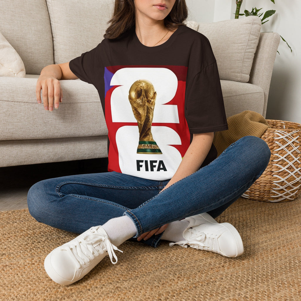 World Cup Trophy T-Shirt — FIFA Gold Cup Retro Soccer Tee 2026