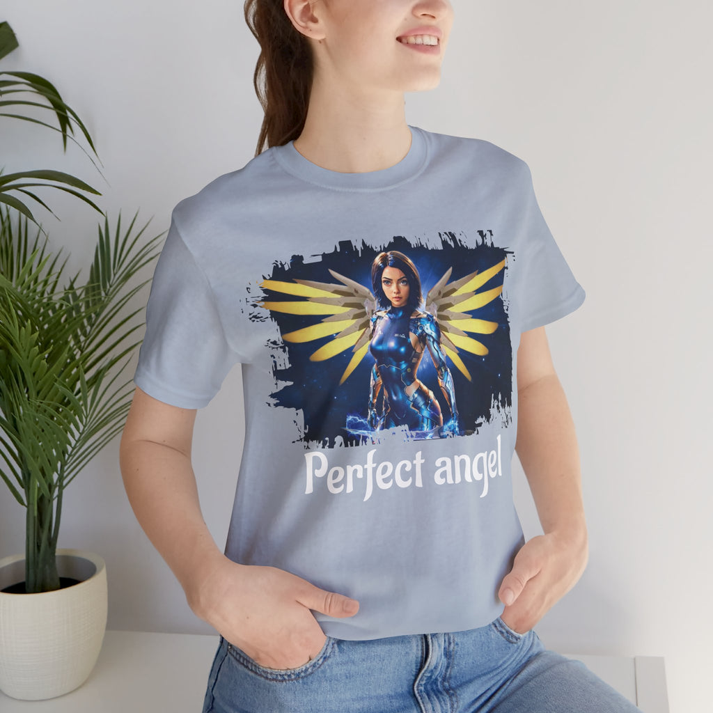 Angel Warrior Tee — "Perfect Angel" Fantasy Wings Graphic T-Shirt - alita battle angel