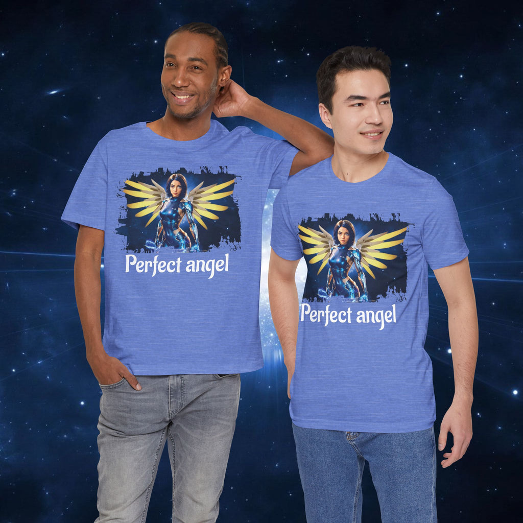 Angel Warrior Tee — "Perfect Angel" Fantasy Wings Graphic T-Shirt - alita battle angel