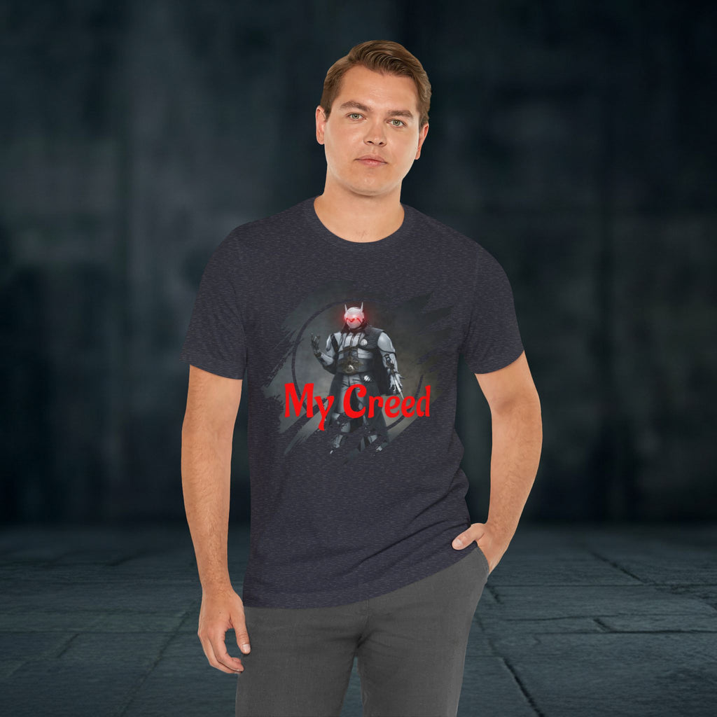 My Creed T-Shirt — Dark Knight Sci‑Fi Graphic Tee