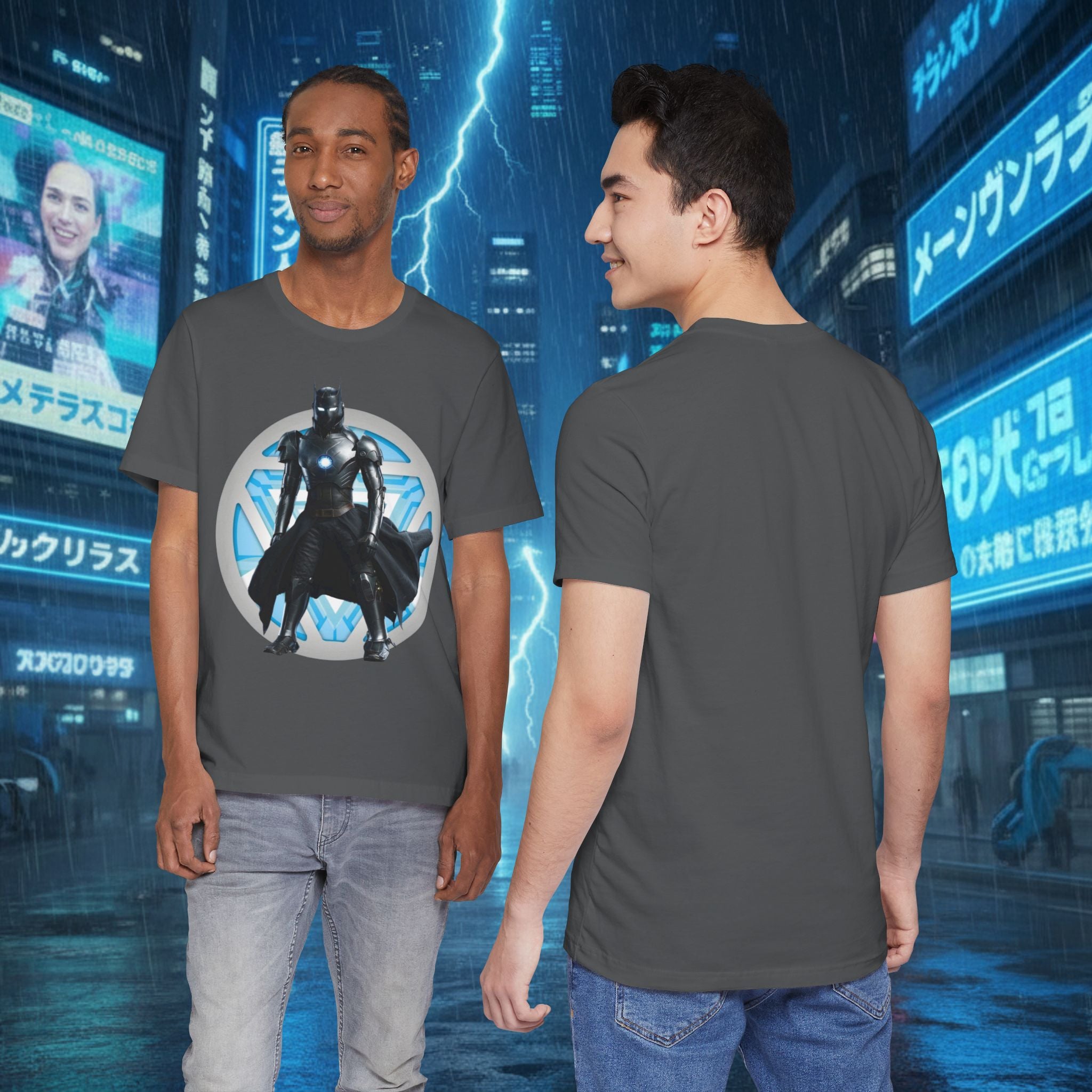 Batman Armor Graphic Tee – Futuristic Superhero T-Shirt - IRONMAN