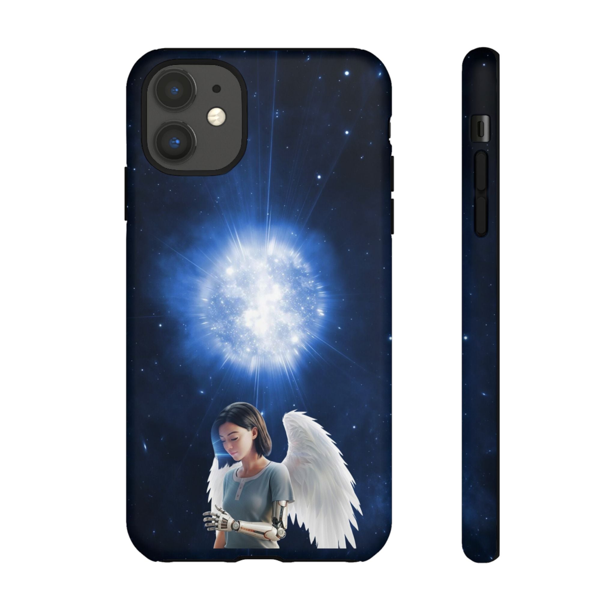 Angel Wings Galaxy Phone Case — Cosmic Light Protective Case ALITA BATTLE ANGEL