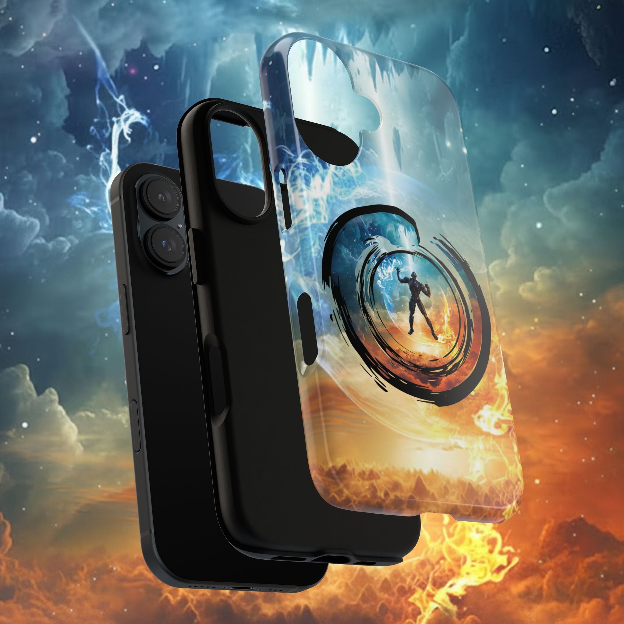 Phone Case — Elemental Warrior Fire & Ice Protective Tough Case - Ultron