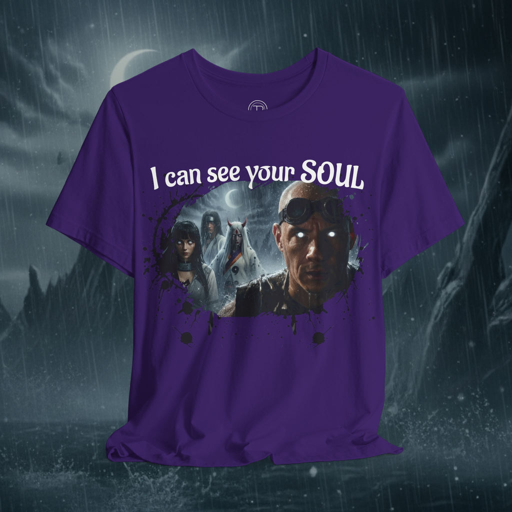I Can See Your Soul T-Shirt — Gothic Horror Movie Graphic Tee - Byakugan Family and Riddick