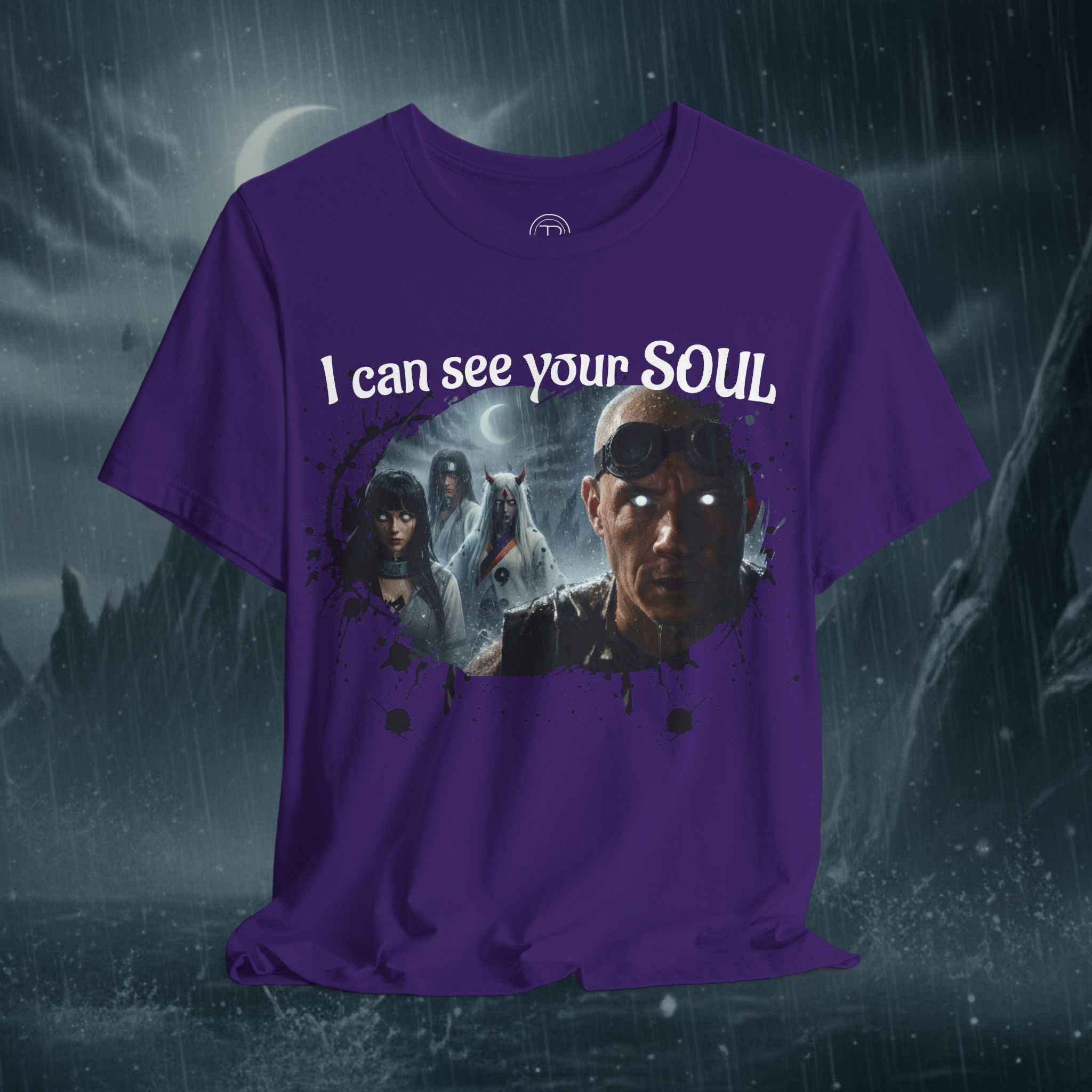 I Can See Your Soul T-Shirt — Gothic Horror Movie Graphic Tee - Byakugan Family and Riddick