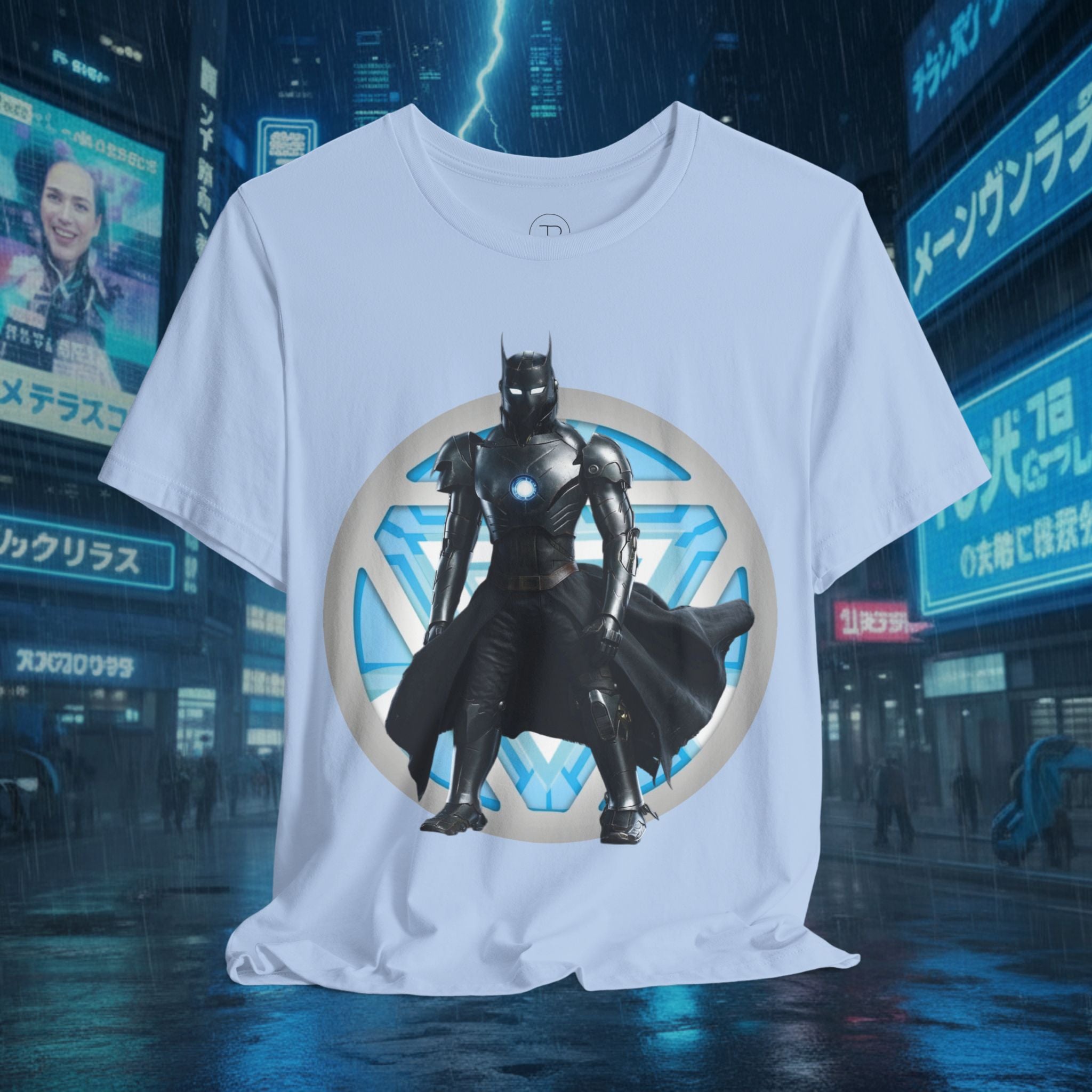 Batman Armor Graphic Tee – Futuristic Superhero T-Shirt - IRONMAN
