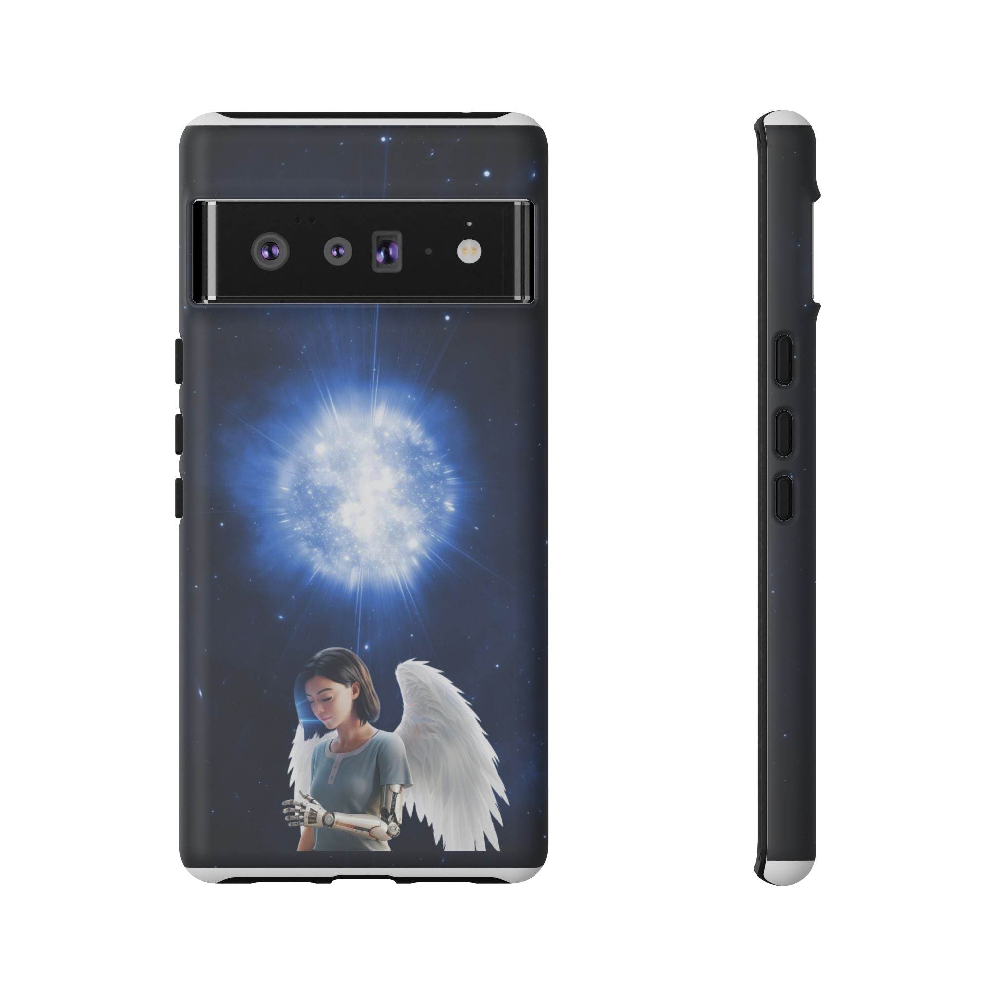 Angel Wings Galaxy Phone Case — Cosmic Light Protective Case ALITA BATTLE ANGEL