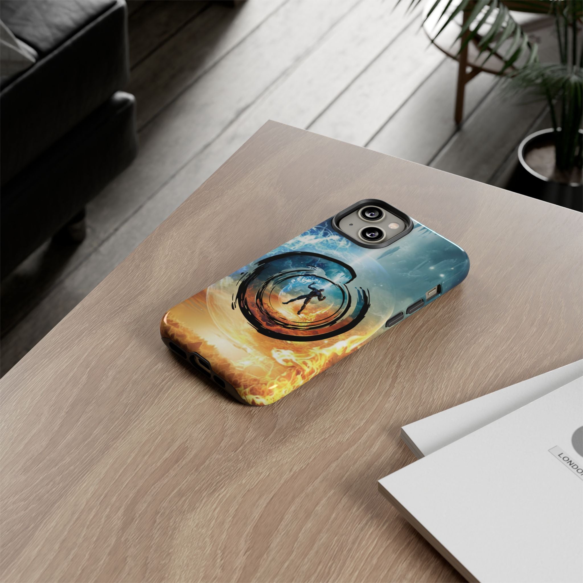 Phone Case — Elemental Warrior Fire & Ice Protective Tough Case - Ultron