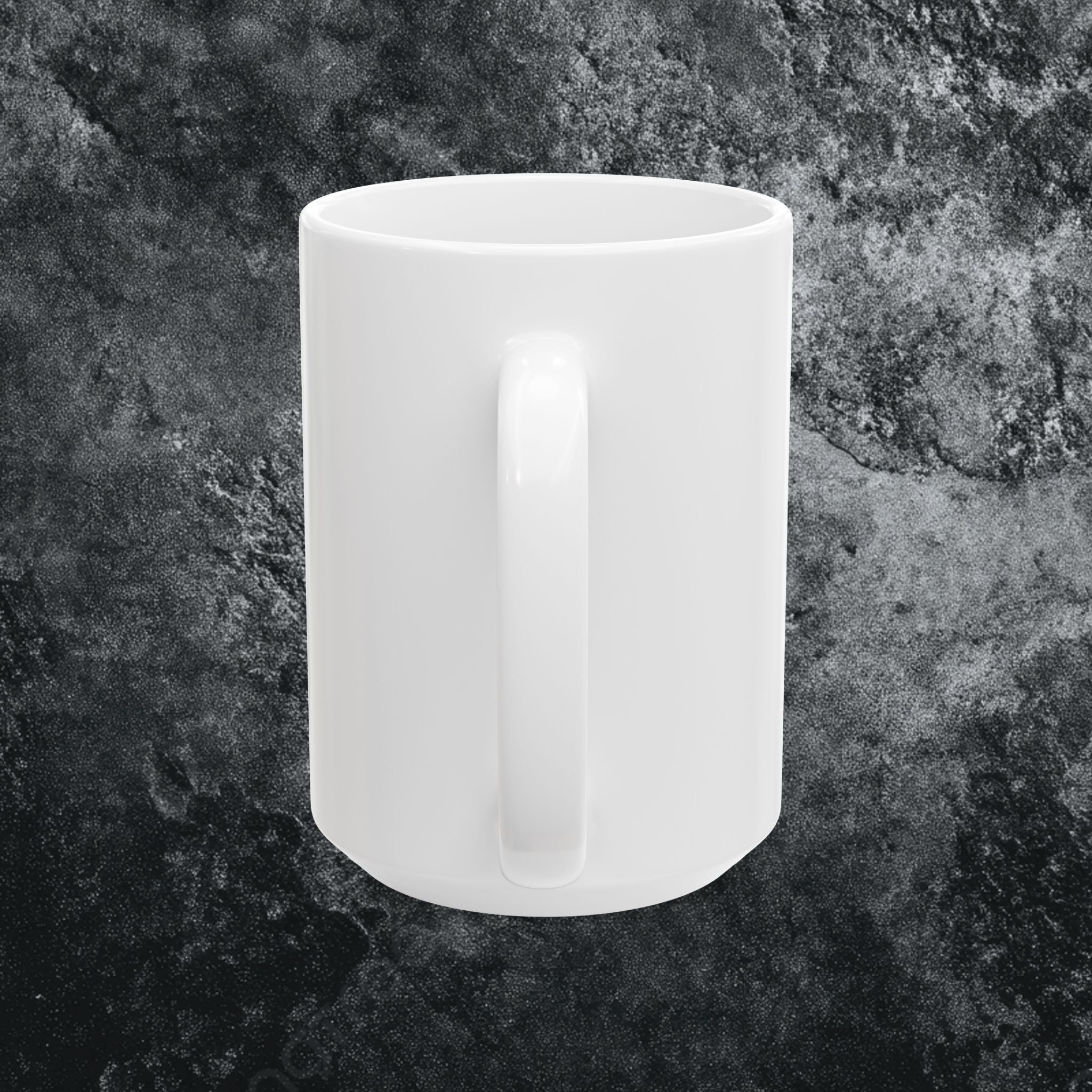 Split Face JIGSAW Y WESKER  — Sci‑Fi Half‑Human Red Eye Ceramic Coffee Cup (11oz/15oz) - JIGWES