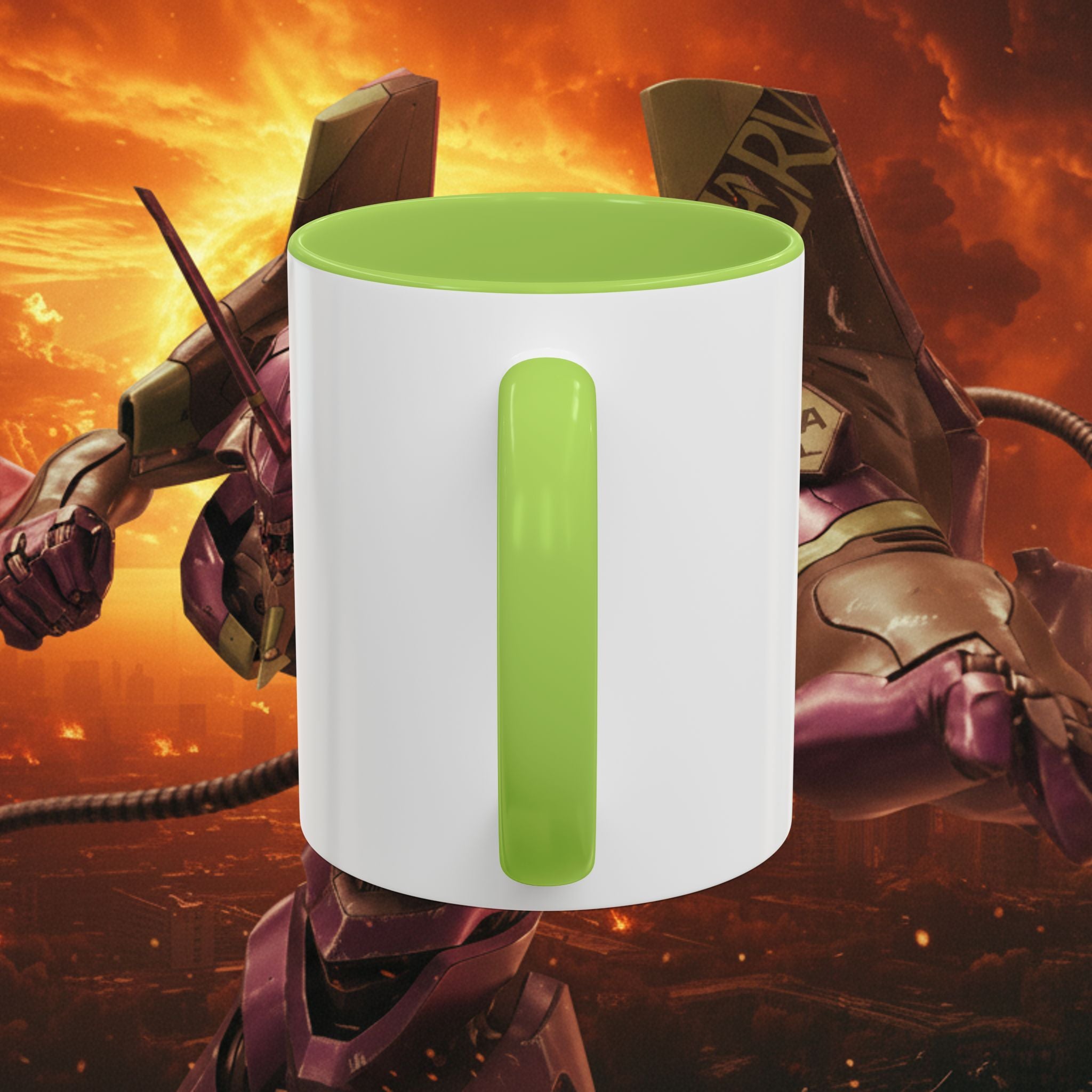 Evangelion Unit-01 Mecha Coffee Mug — Anime Pilot Accent Mug (11/15oz) - EVA 1 - Neon Genesis Evangelion