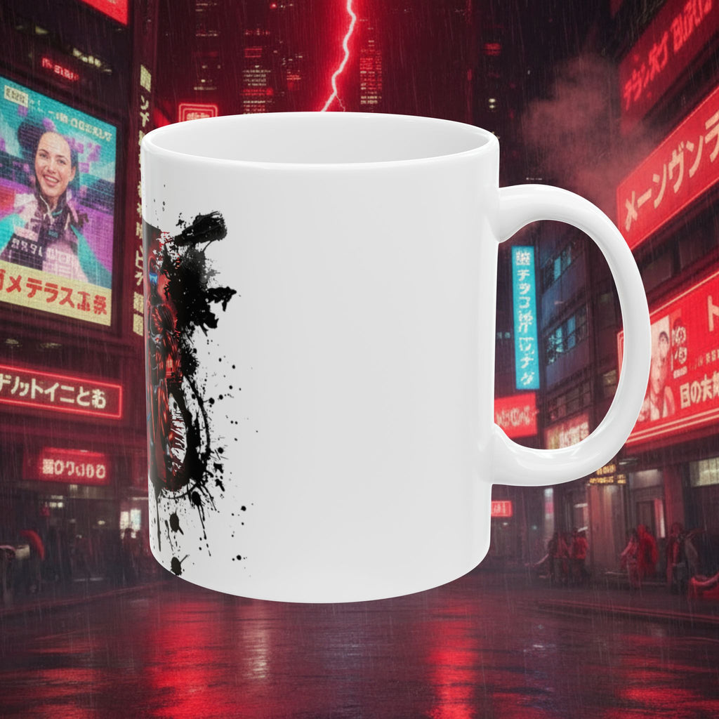 Cyberpunk Heroes Ceramic Mug — Futuristic Neon Sci‑Fi Character Art (11oz/15oz) - Battle Suits