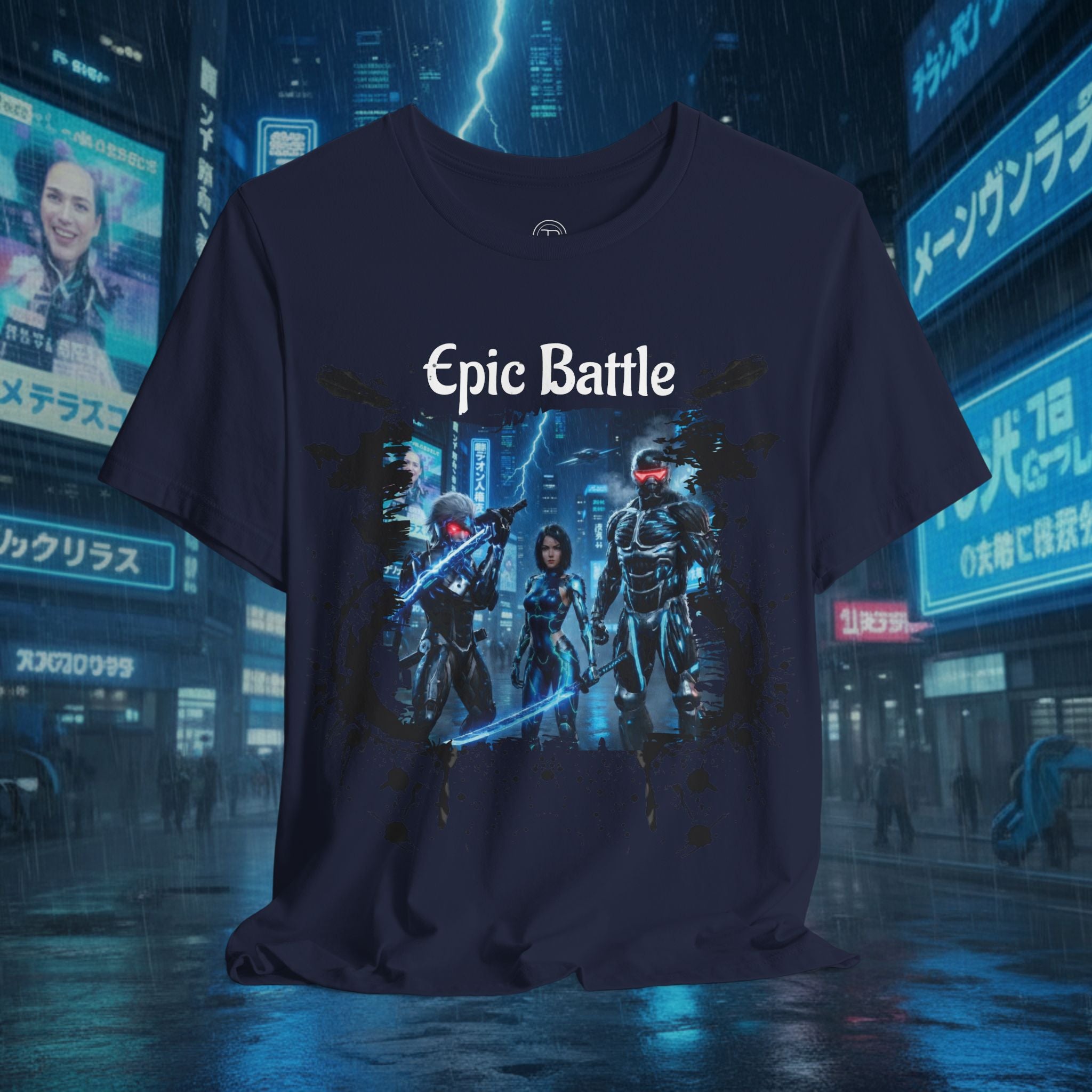 Epic Battle Tee — Sci‑Fi Gamer Graphic T-Shirt - Battle Suits