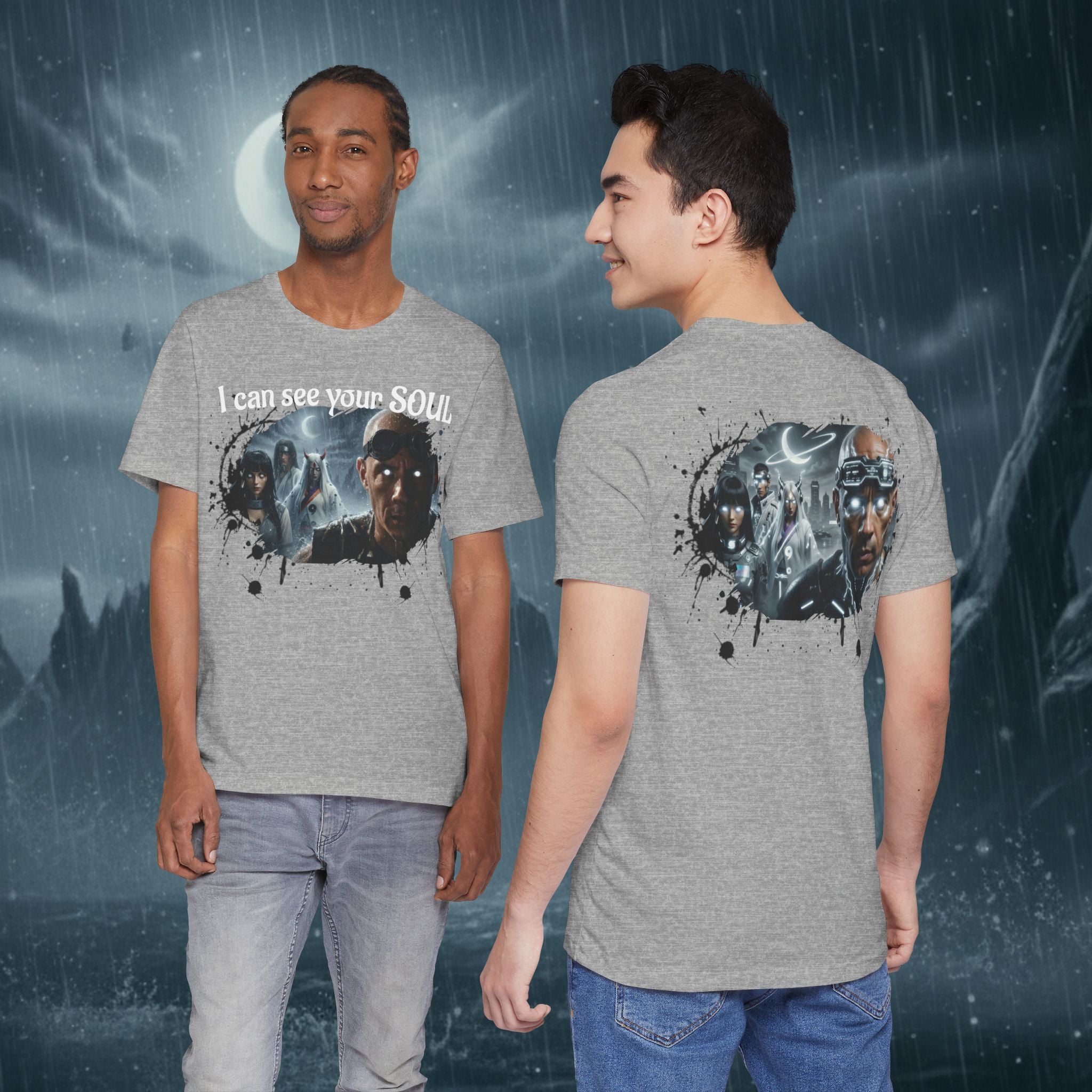 I Can See Your Soul T-Shirt — Gothic Horror Movie Graphic Tee - Byakugan Family and Riddick