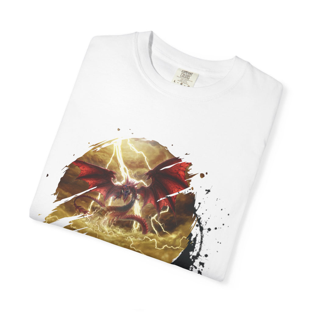 God of the Heavens T-Shirt — Mythic Storm Graphic Tee - slifer the sky dragon