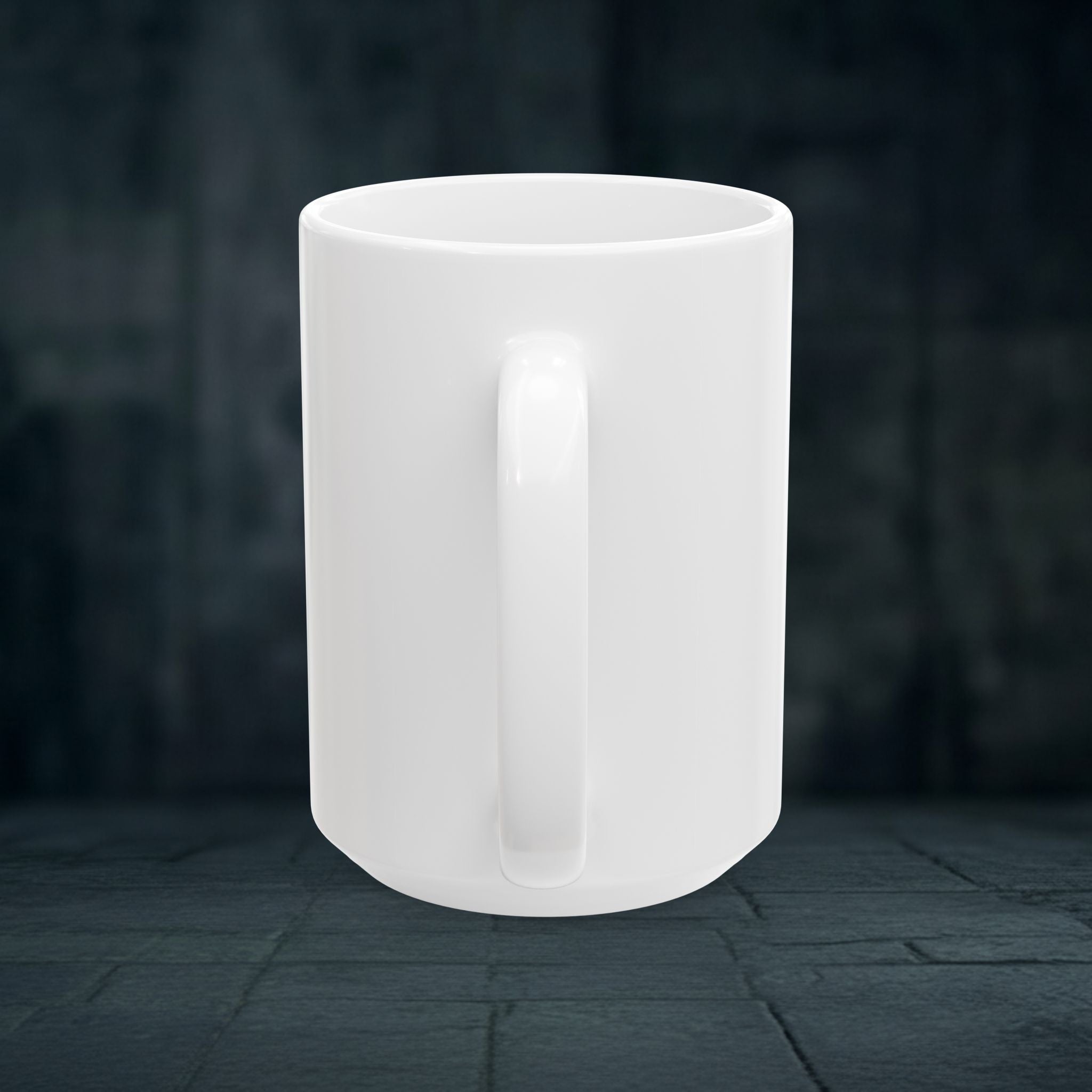 Splatter Sword Ceramic Mug — Gamer Fantasy Coffee Cup (11oz/15oz)