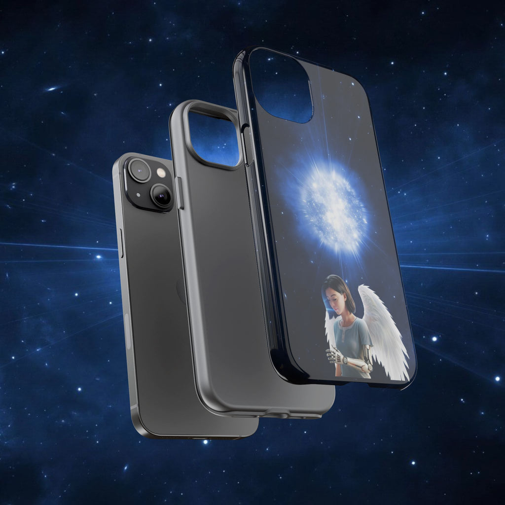 Angel Wings Galaxy Phone Case — Cosmic Light Protective Case ALITA BATTLE ANGEL