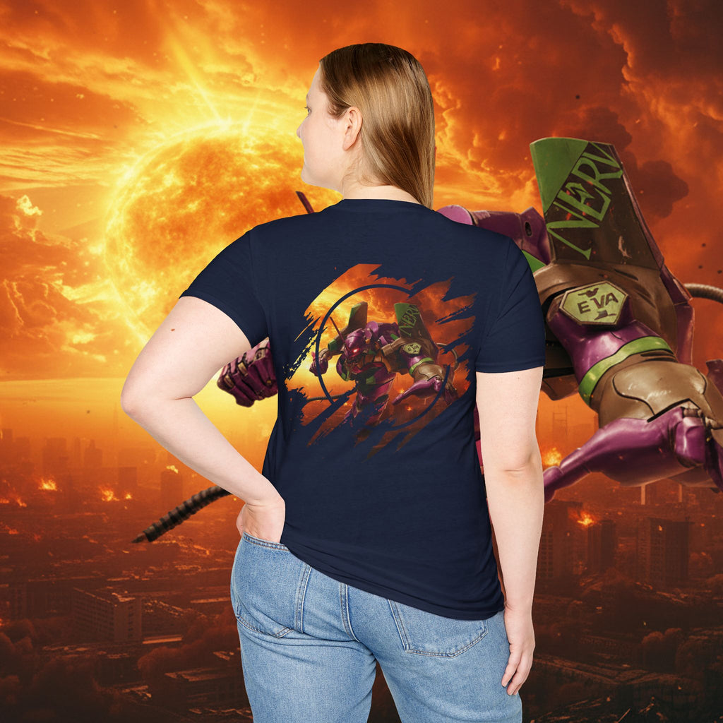 Only One Hit T-Shirt — Gamer Mech Battle Tee - EVA 1 - Neon Genesis Evangelion