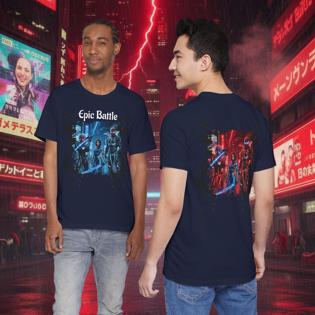 Epic Battle Tee — Sci‑Fi Gamer Graphic T-Shirt - Battle Suits