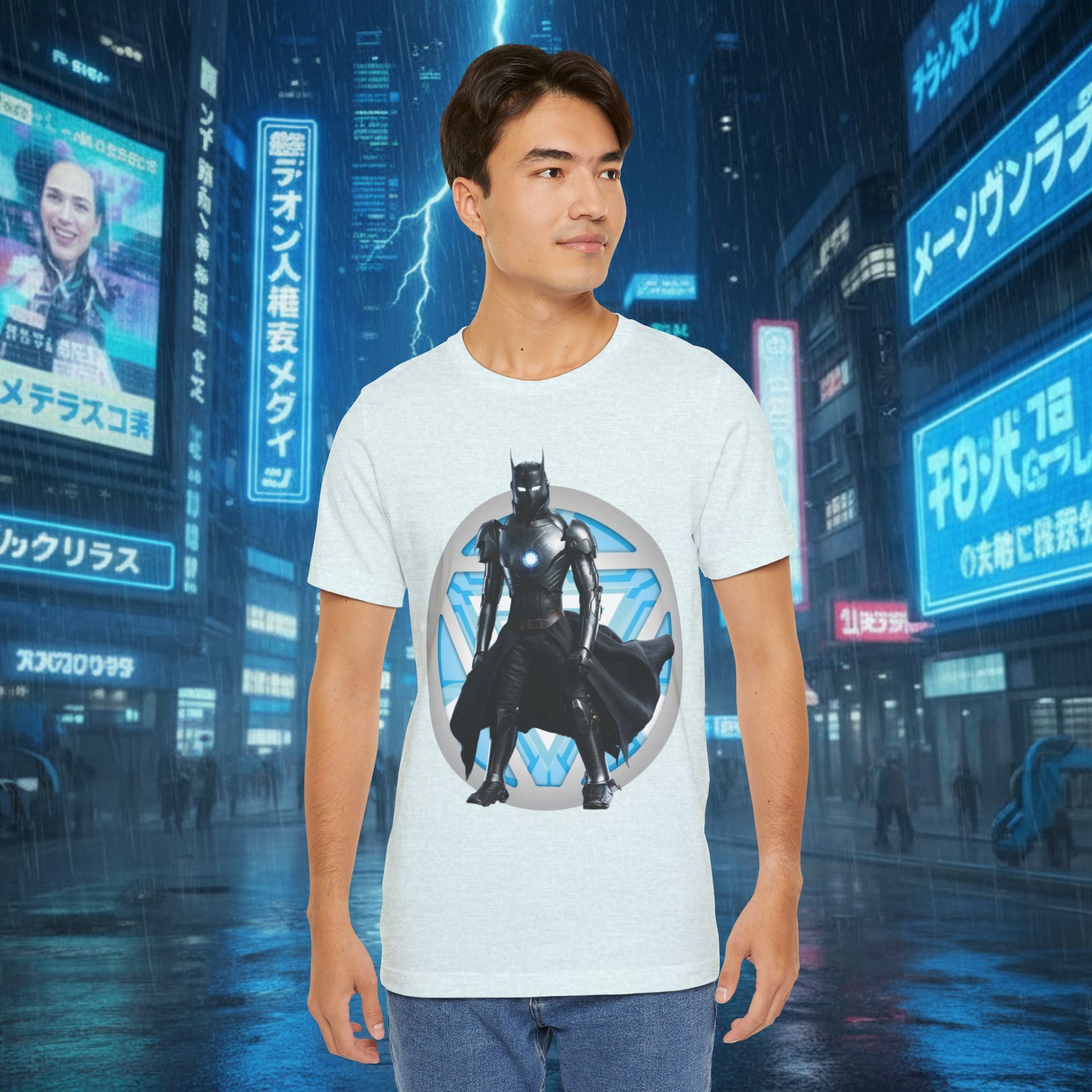 Batman Armor Graphic Tee – Futuristic Superhero T-Shirt - IRONMAN