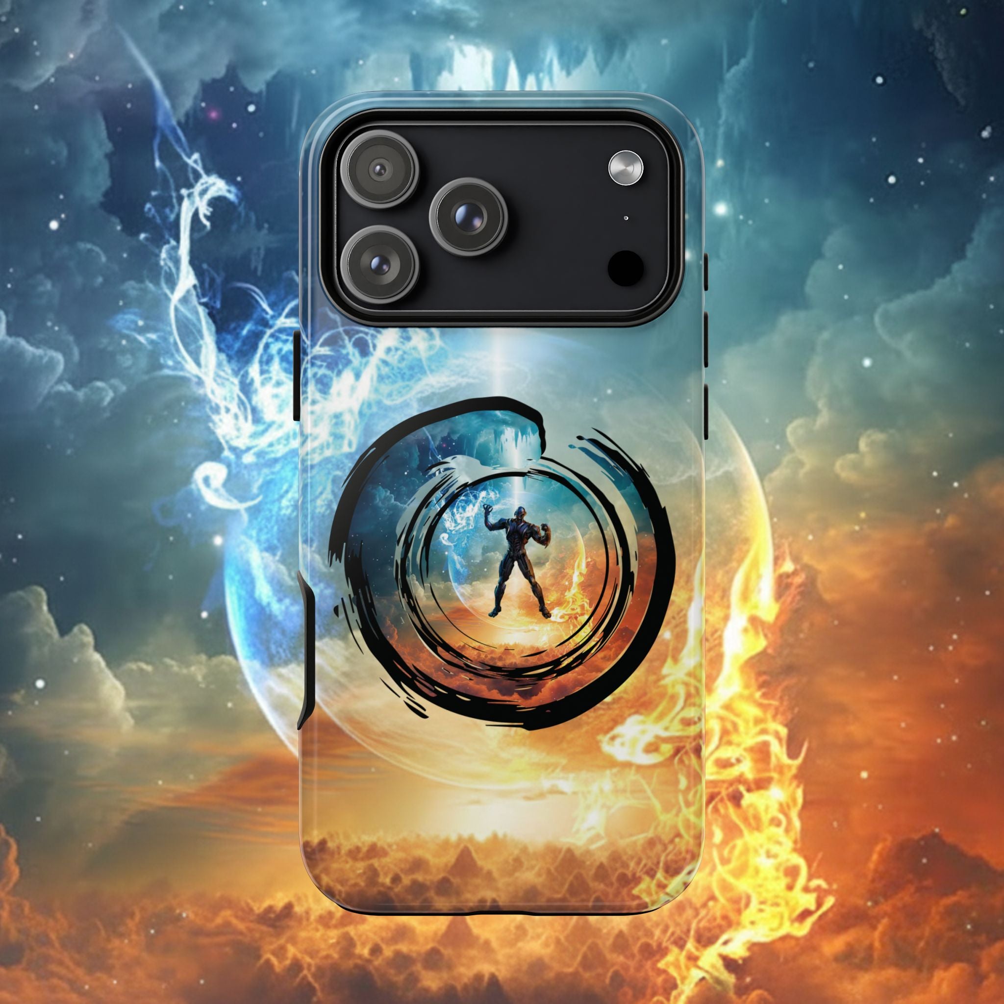 Phone Case — Elemental Warrior Fire & Ice Protective Tough Case - Ultron