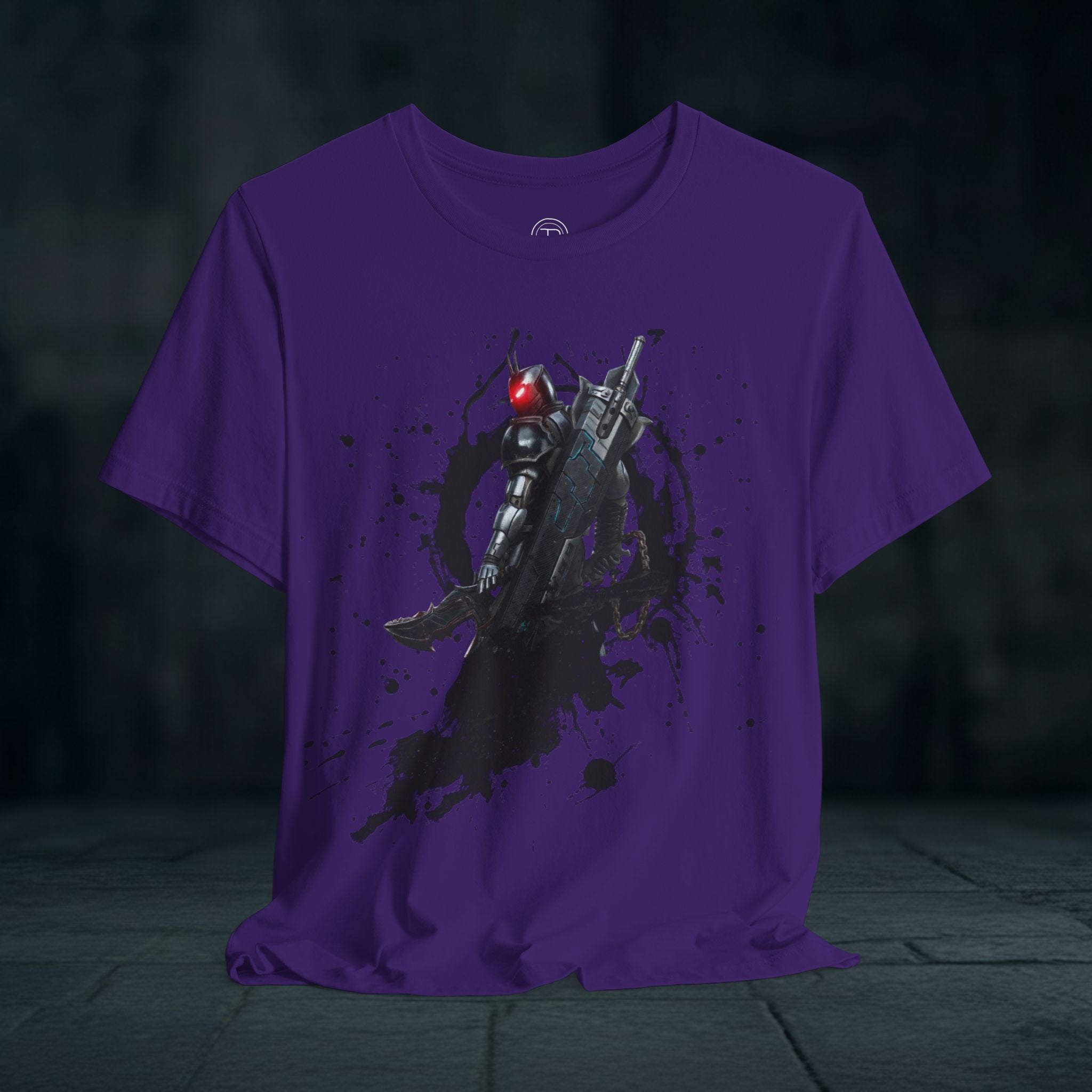 Splatter Noir Rifle Tee — Graphic Military Weapon Shirt