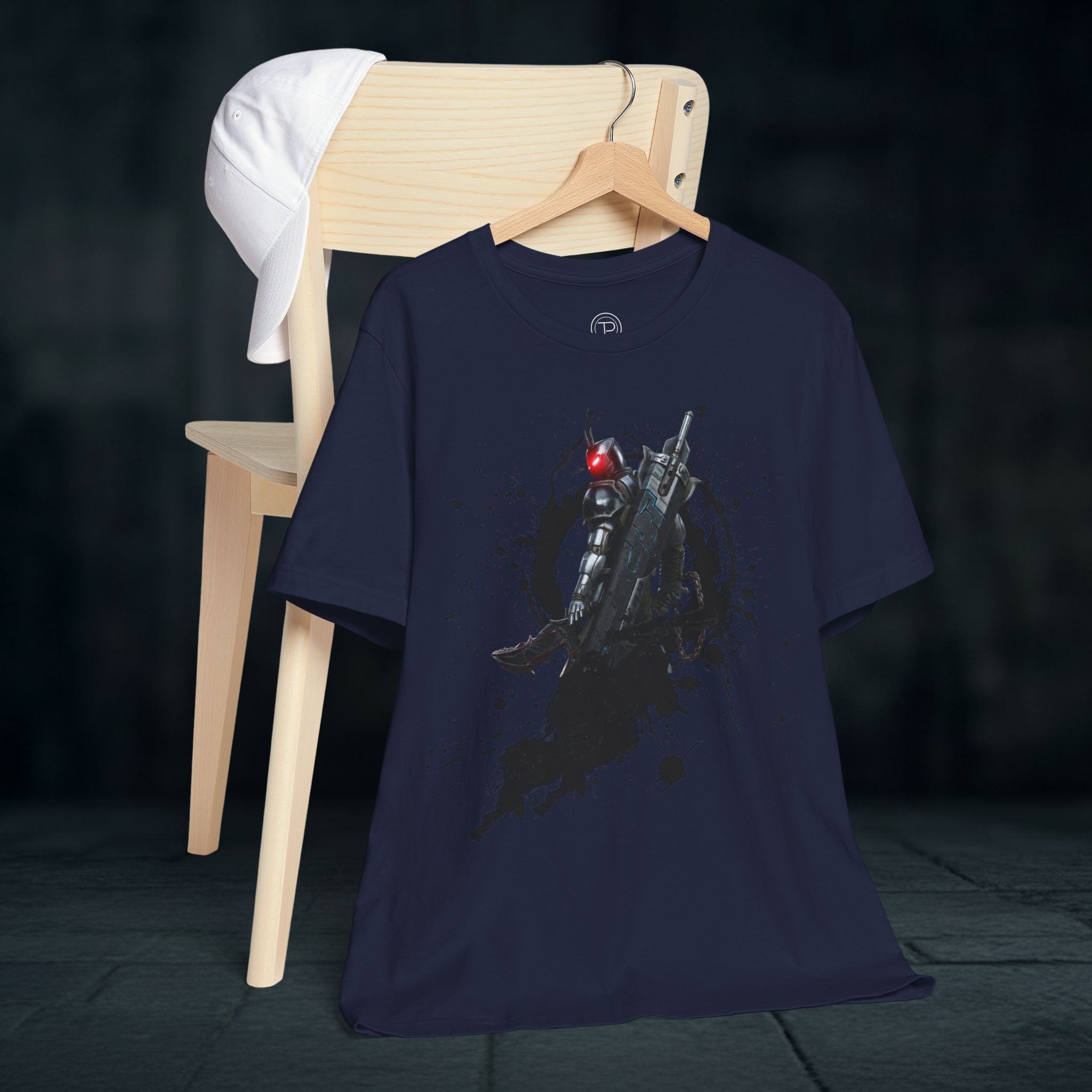 Splatter Noir Rifle Tee — Graphic Military Weapon Shirt