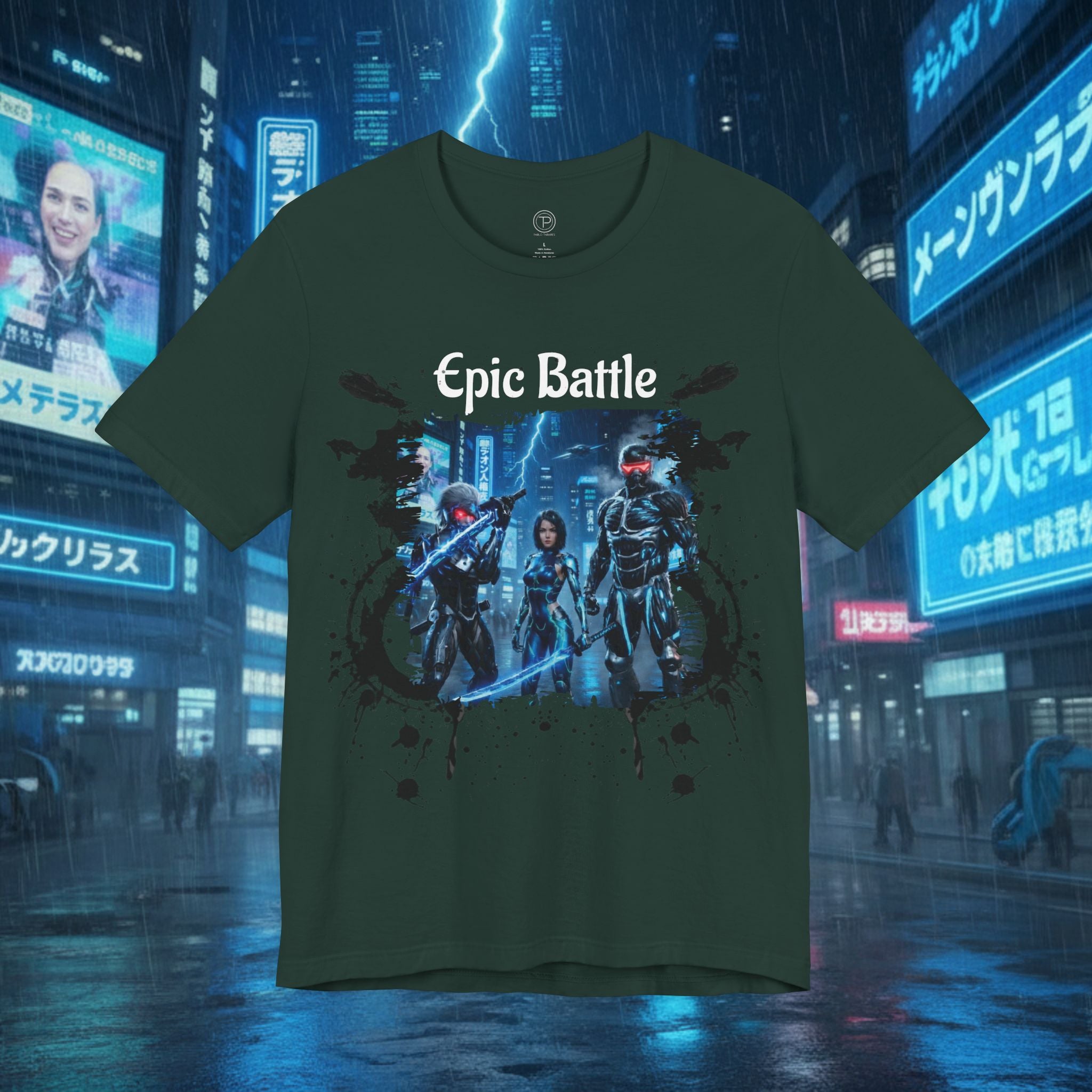 Epic Battle Tee — Sci‑Fi Gamer Graphic T-Shirt - Battle Suits