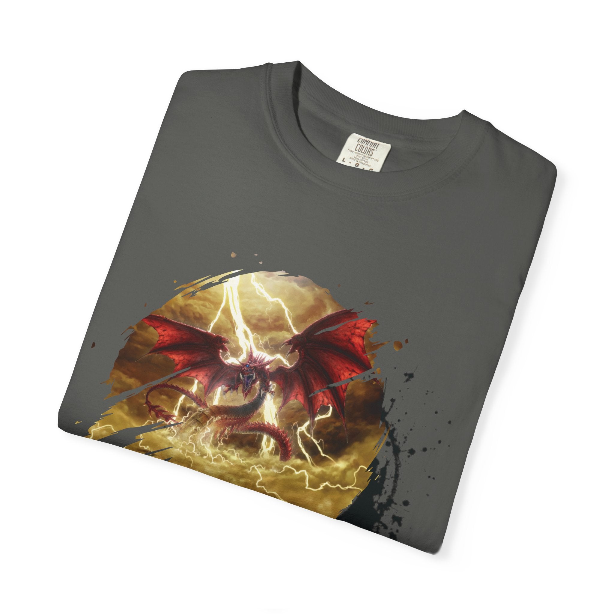 God of the Heavens T-Shirt — Mythic Storm Graphic Tee - slifer the sky dragon