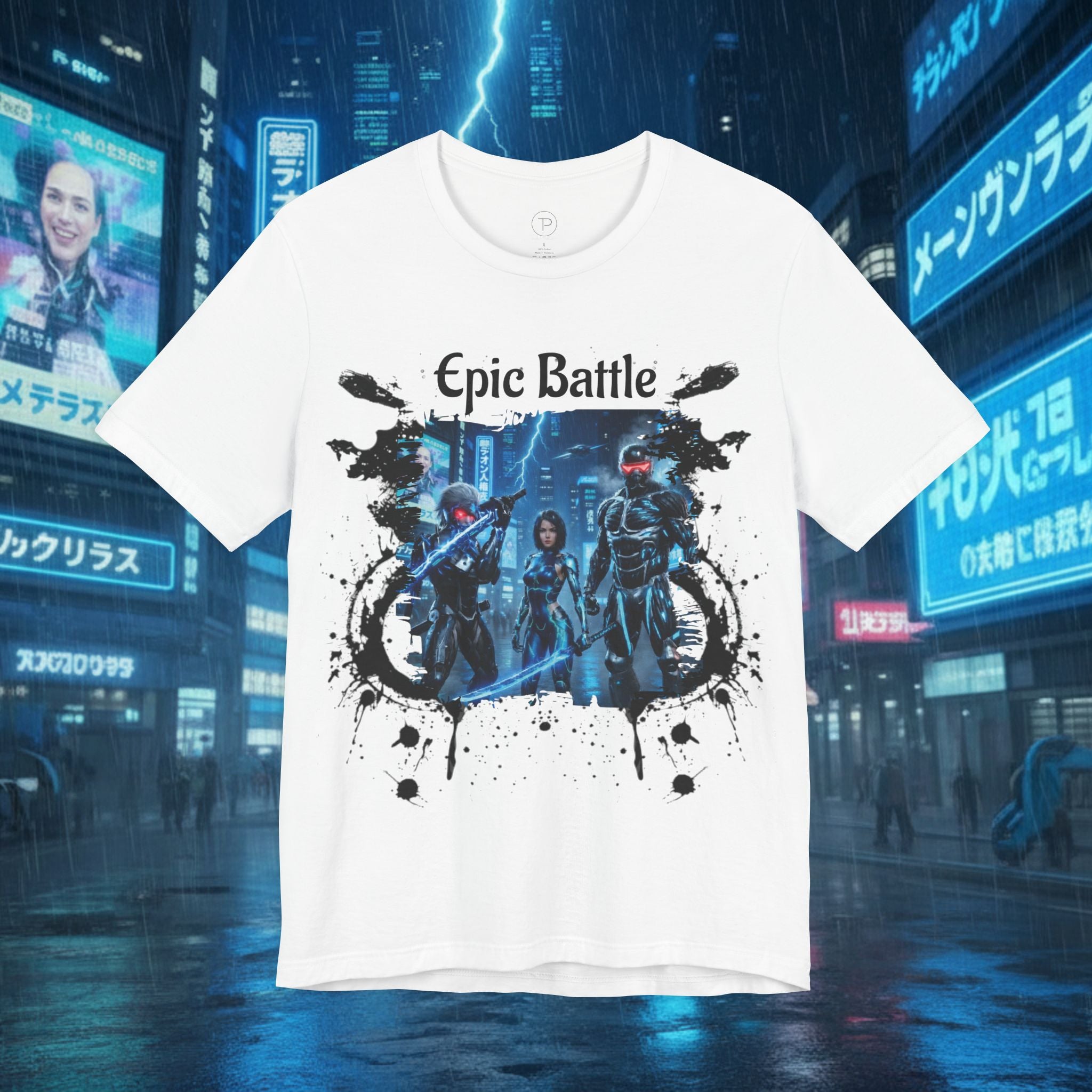 Epic Battle Tee — Sci‑Fi Gamer Graphic T-Shirt - Battle Suits