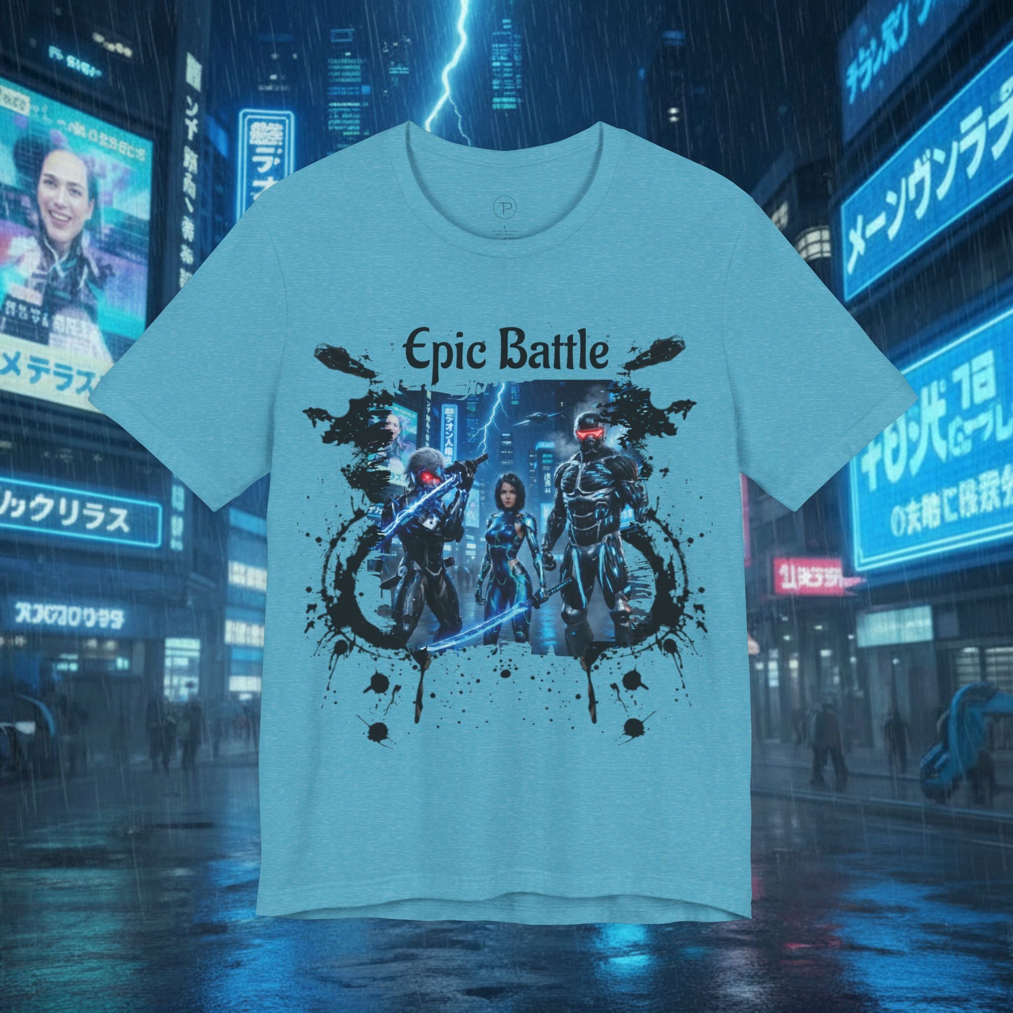 Epic Battle Tee — Sci‑Fi Gamer Graphic T-Shirt - Battle Suits