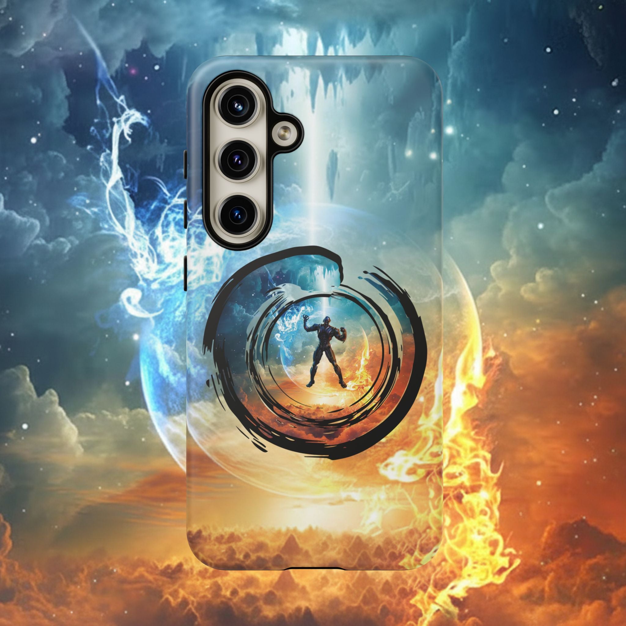 Phone Case — Elemental Warrior Fire & Ice Protective Tough Case - Ultron