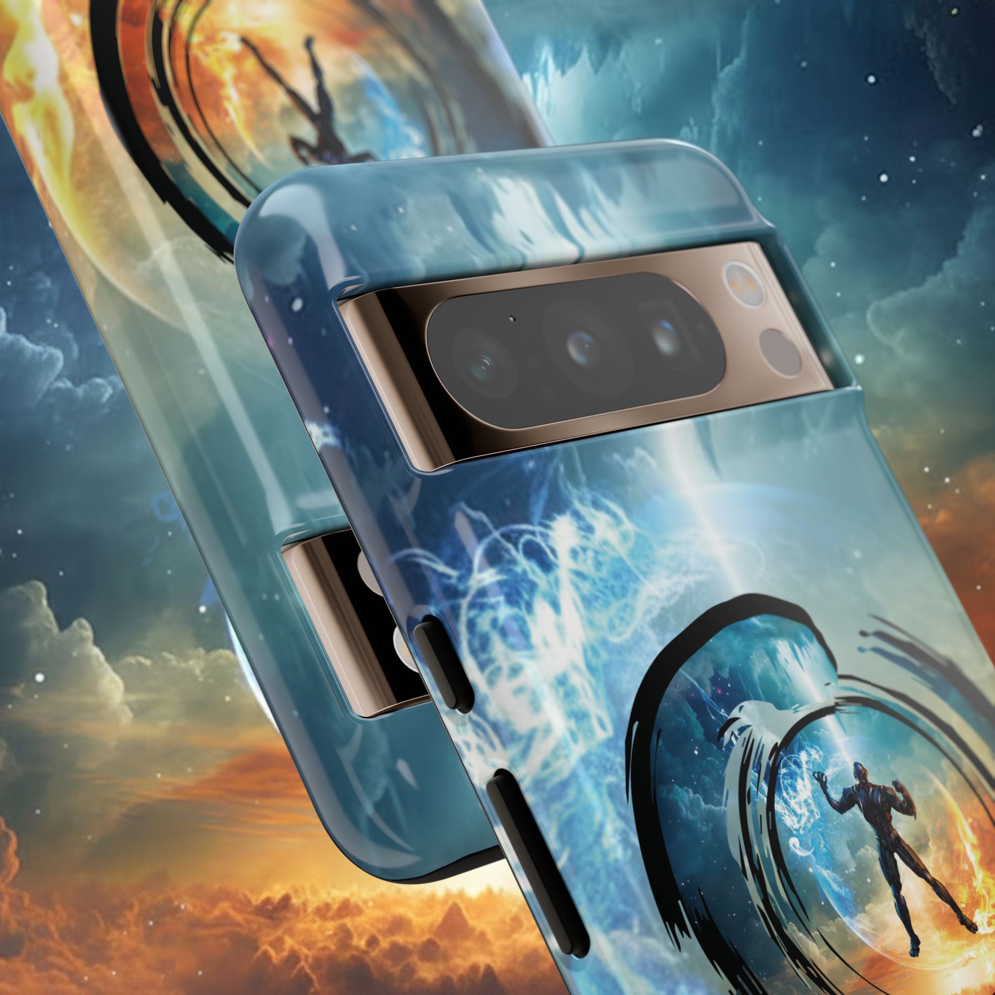 Phone Case — Elemental Warrior Fire & Ice Protective Tough Case - Ultron