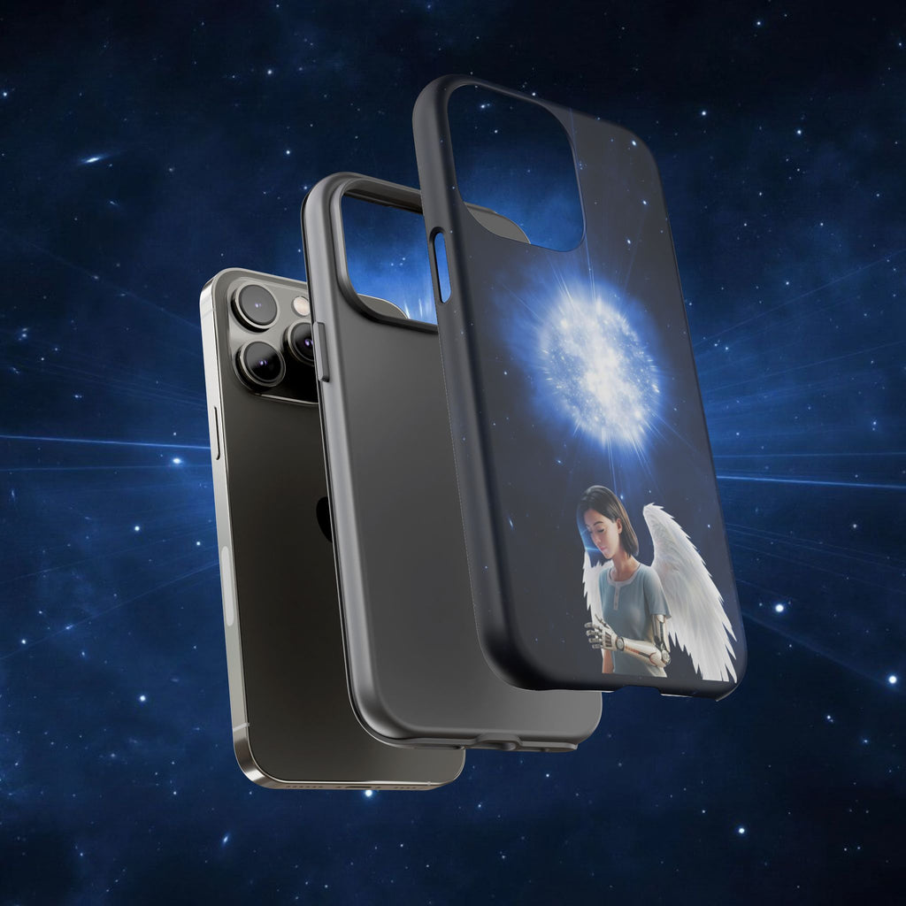 Angel Wings Galaxy Phone Case — Cosmic Light Protective Case ALITA BATTLE ANGEL