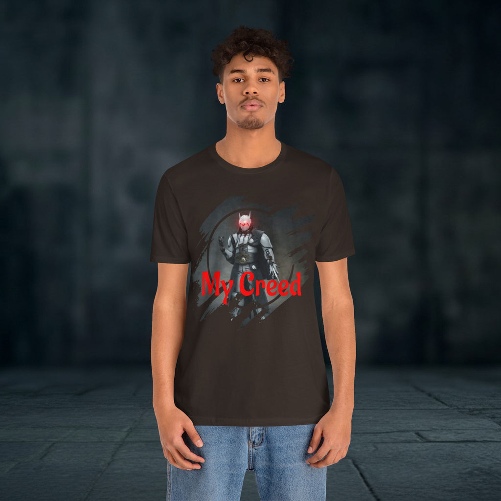 My Creed T-Shirt — Dark Knight Sci‑Fi Graphic Tee