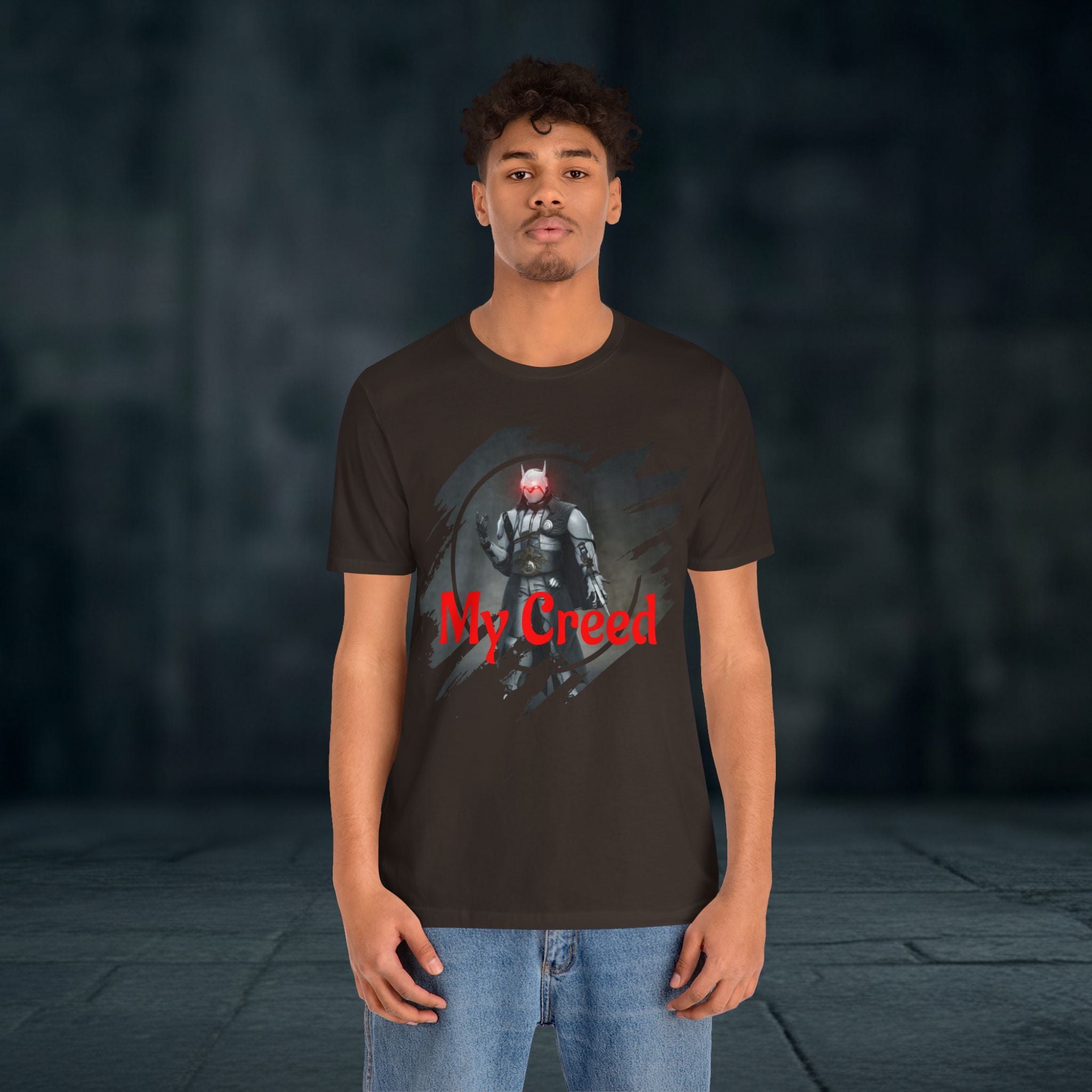 My Creed T-Shirt — Dark Knight Sci‑Fi Graphic Tee