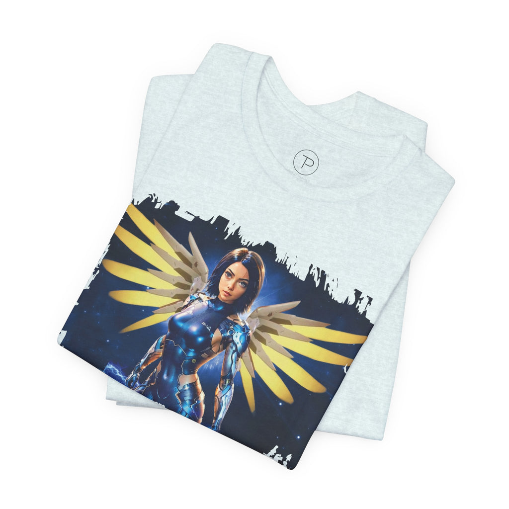 Angel Warrior Tee — "Perfect Angel" Fantasy Wings Graphic T-Shirt - alita battle angel