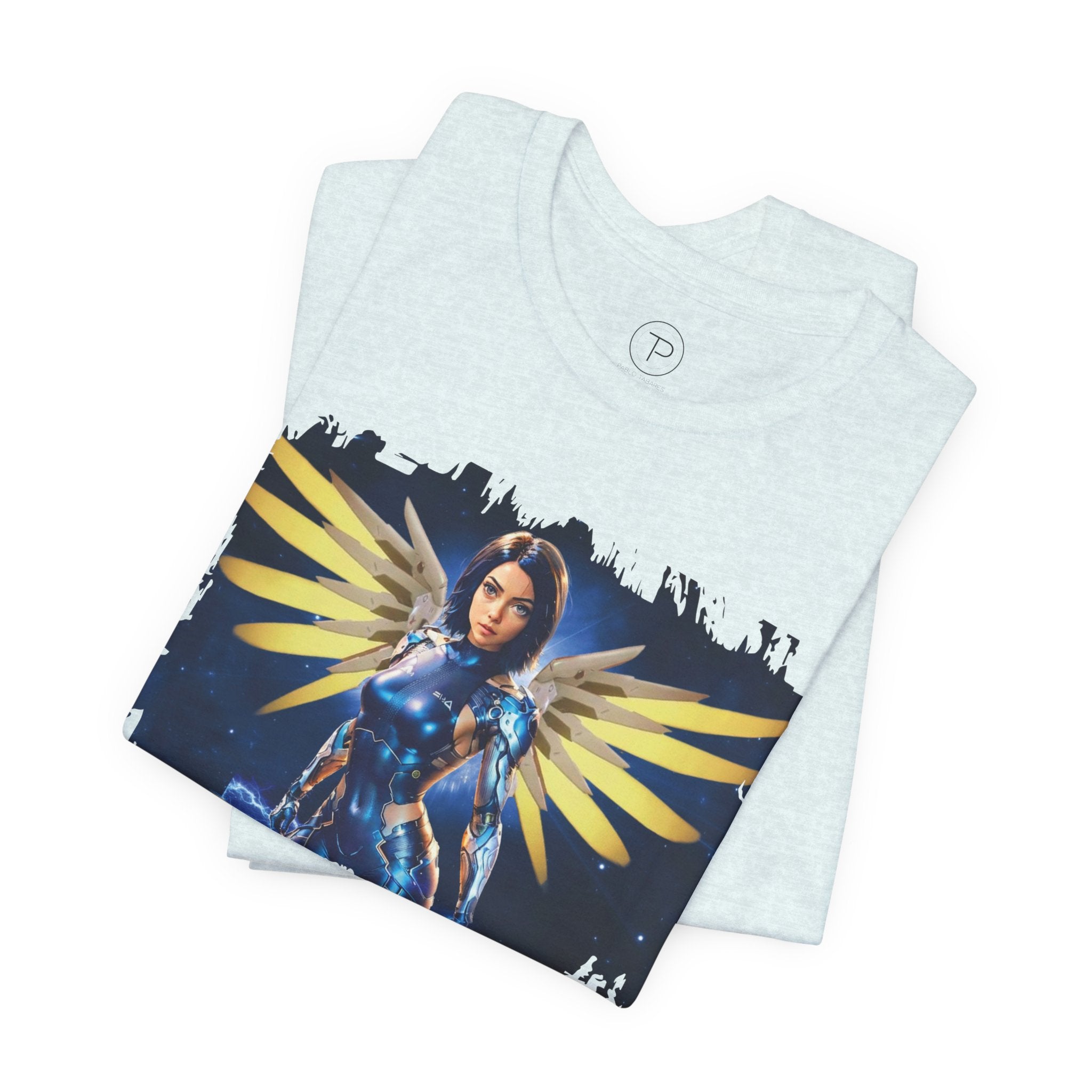 Angel Warrior Tee — "Perfect Angel" Fantasy Wings Graphic T-Shirt - alita battle angel