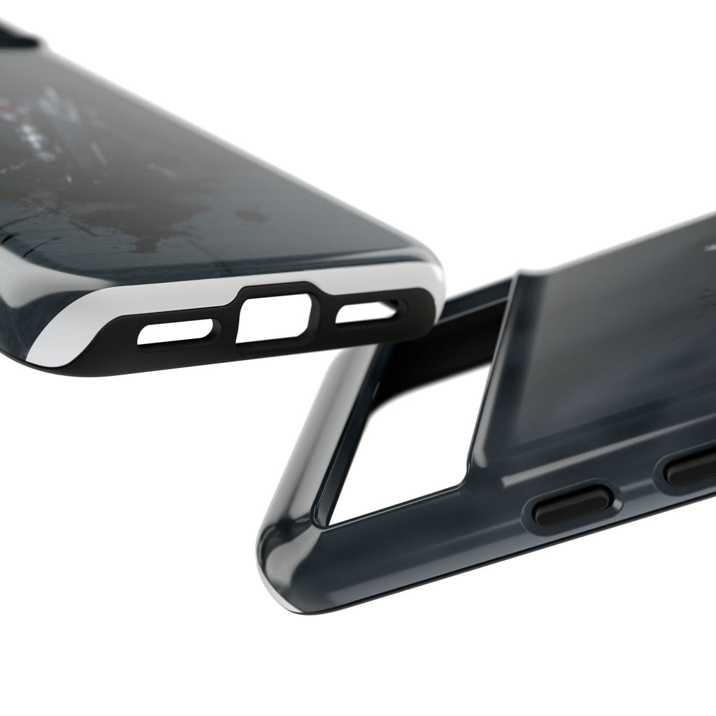 Tough Cases: Dark Cyber Soldier Phone Case — Rugged Sci‑Fi Armor Design