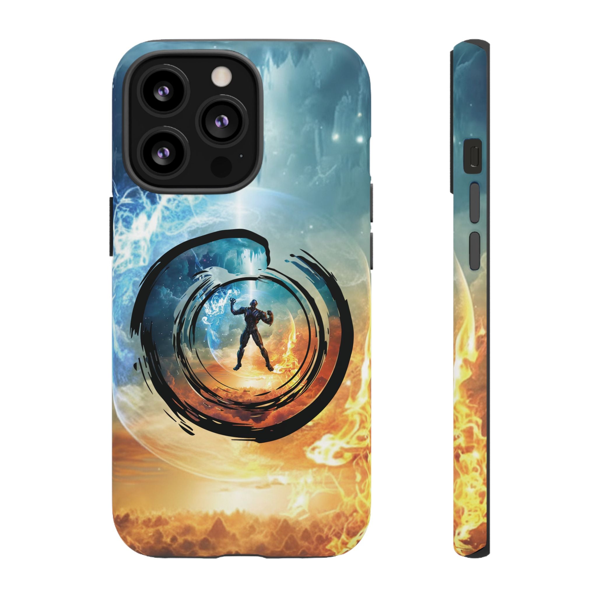 Phone Case — Elemental Warrior Fire & Ice Protective Tough Case - Ultron