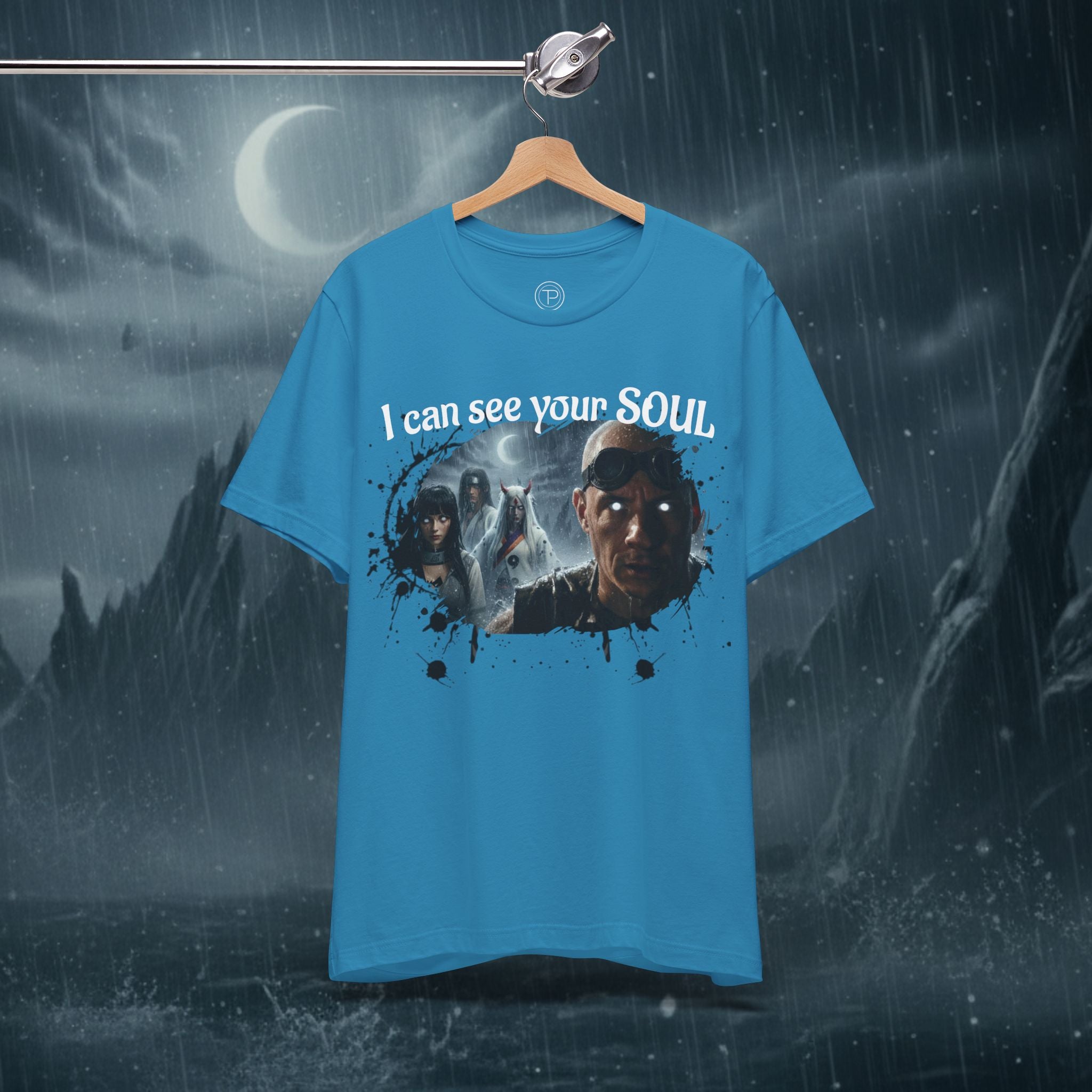 I Can See Your Soul T-Shirt — Gothic Horror Movie Graphic Tee - Byakugan Family and Riddick