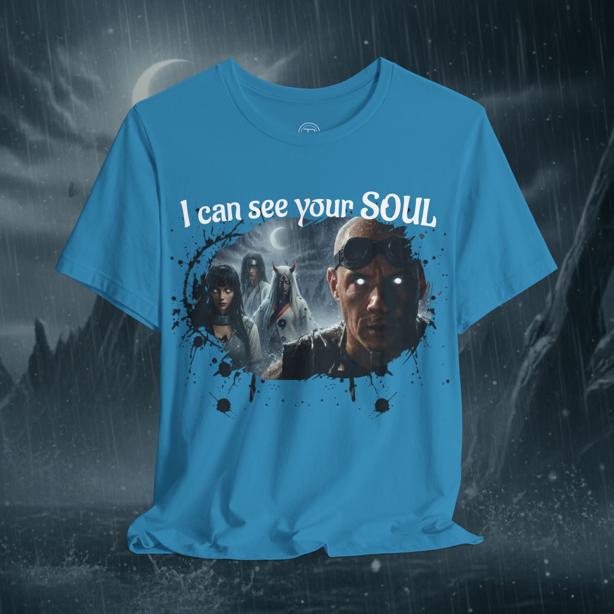 I Can See Your Soul T-Shirt — Gothic Horror Movie Graphic Tee - Byakugan Family and Riddick