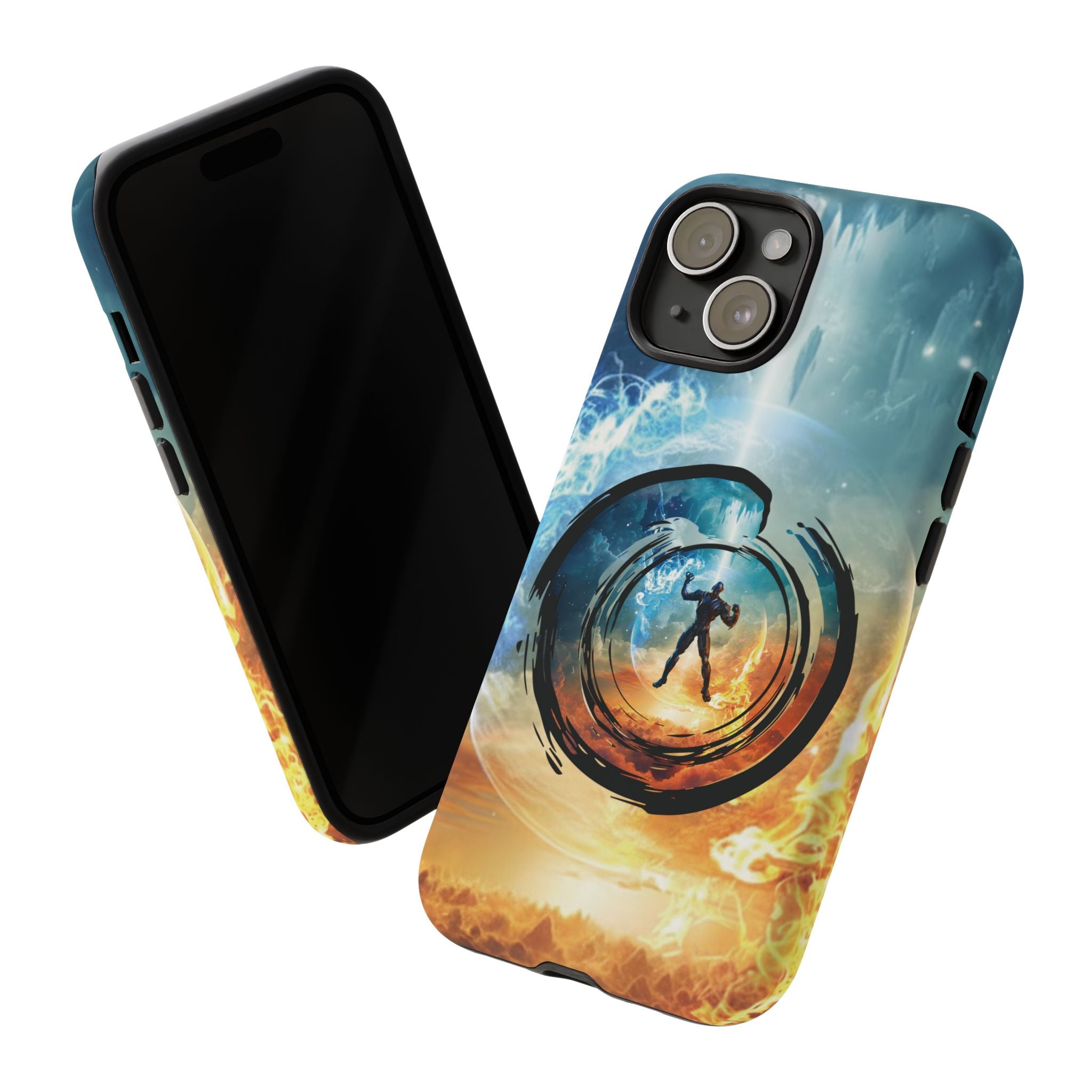 Phone Case — Elemental Warrior Fire & Ice Protective Tough Case - Ultron