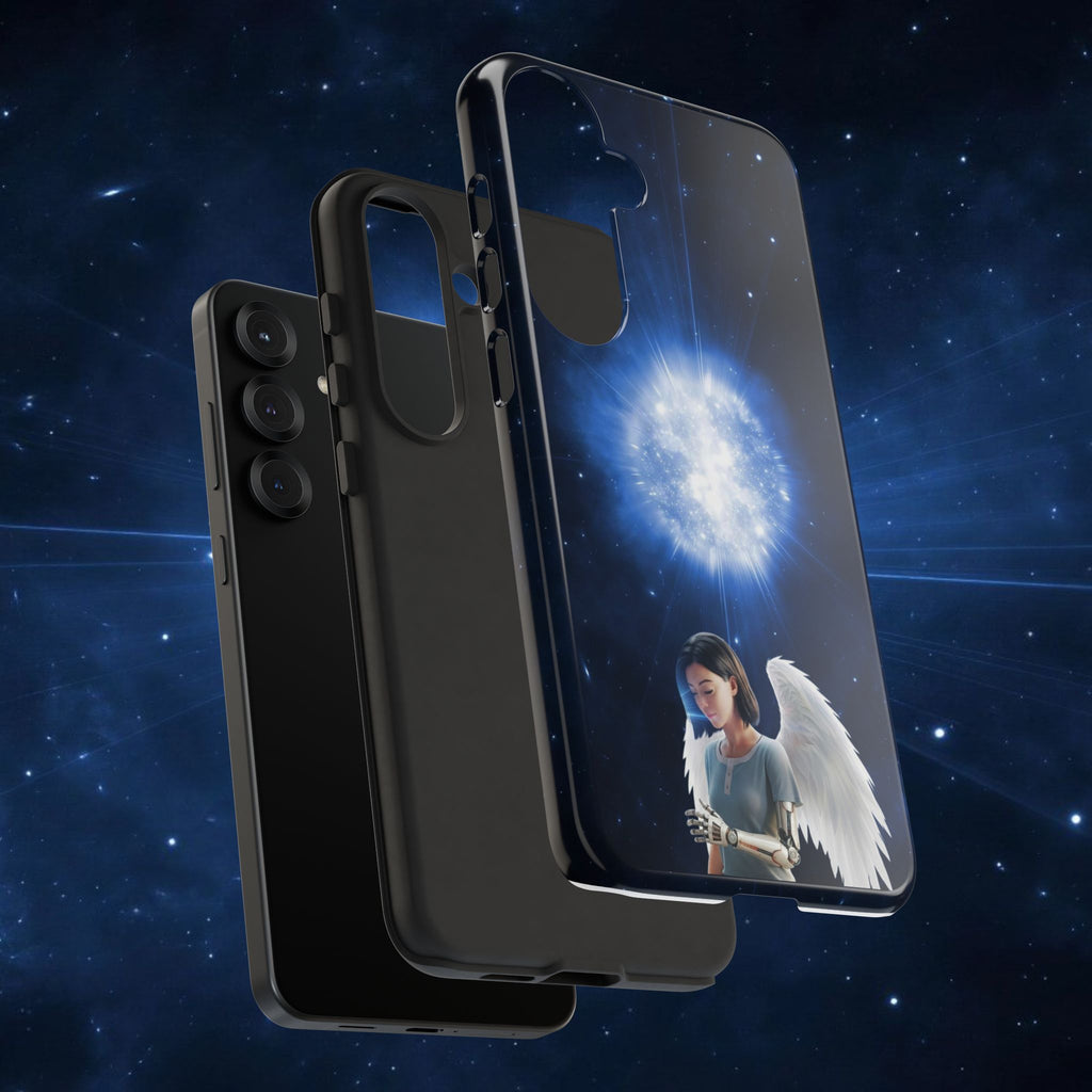 Angel Wings Galaxy Phone Case — Cosmic Light Protective Case ALITA BATTLE ANGEL