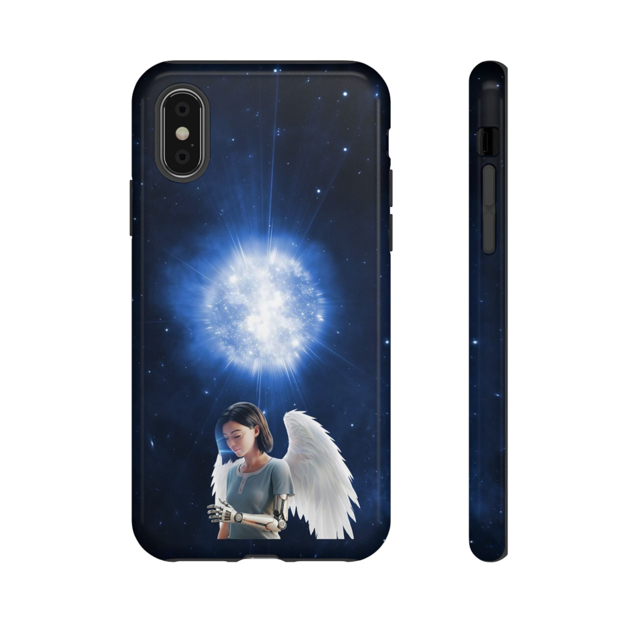 Angel Wings Galaxy Phone Case — Cosmic Light Protective Case ALITA BATTLE ANGEL