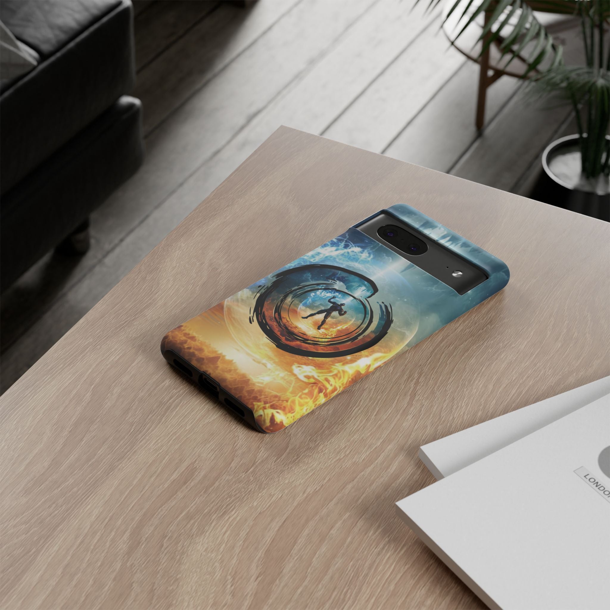 Phone Case — Elemental Warrior Fire & Ice Protective Tough Case - Ultron