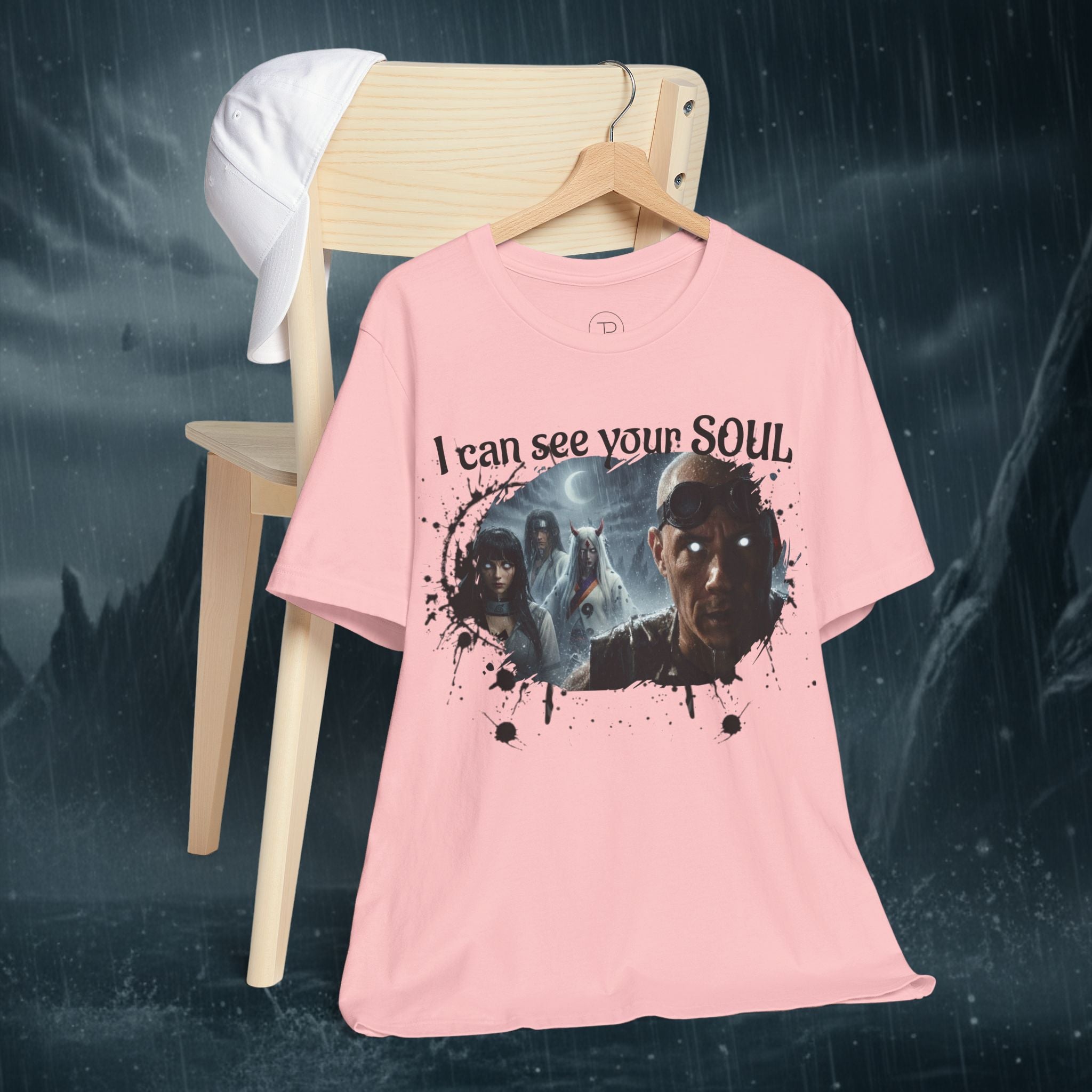 I Can See Your Soul T-Shirt — Gothic Horror Movie Graphic Tee - Byakugan Family and Riddick