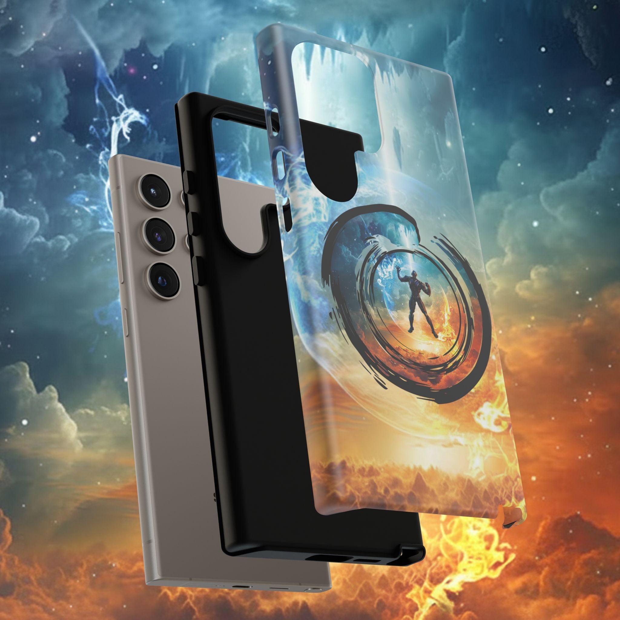 Phone Case — Elemental Warrior Fire & Ice Protective Tough Case - Ultron