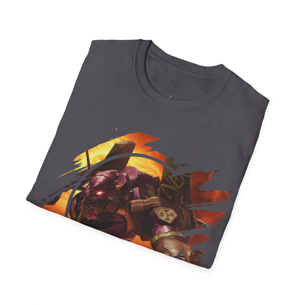 Only One Hit T-Shirt — Gamer Mech Battle Tee - EVA 1 - Neon Genesis Evangelion