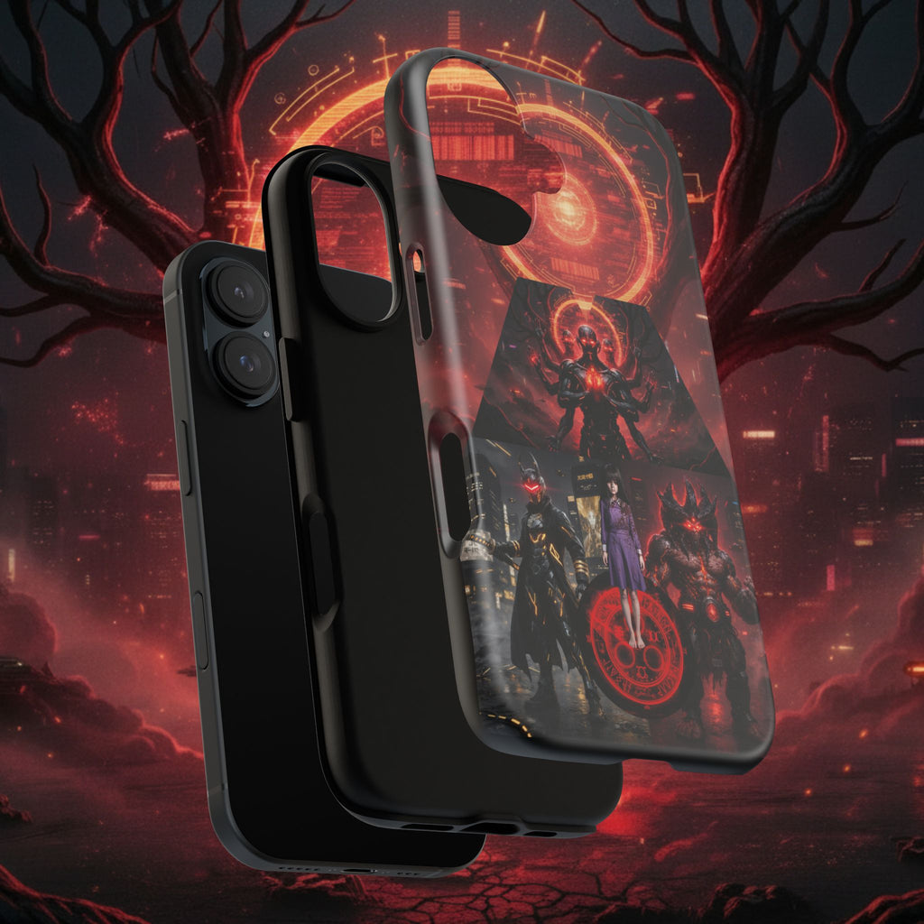 Demonic Guardians Phone Case — Red Occult Sigil Urban Fantasy iPhone Cover